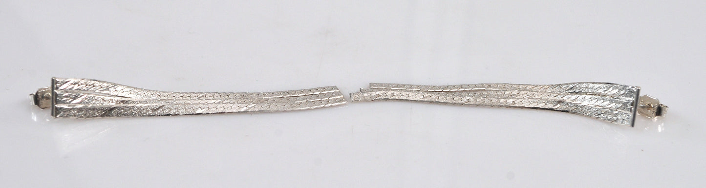 Milor Sterling Silver Chain Earrings