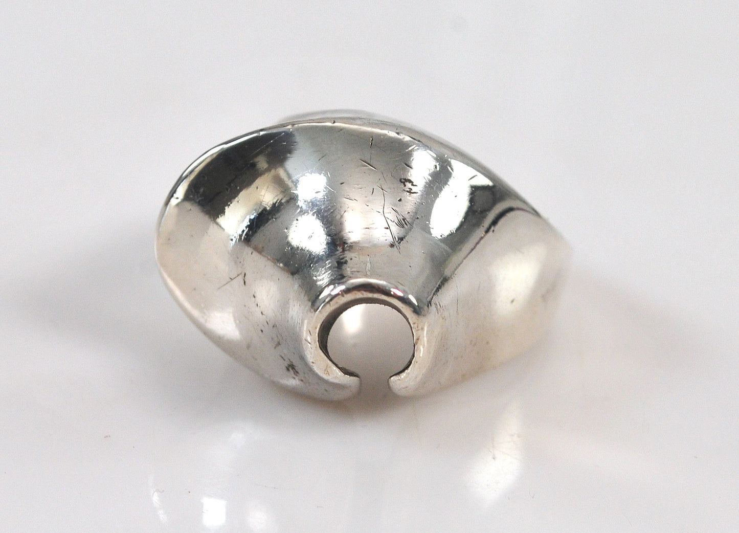 Taxco Heavy Abstract Sterling Silver Ring