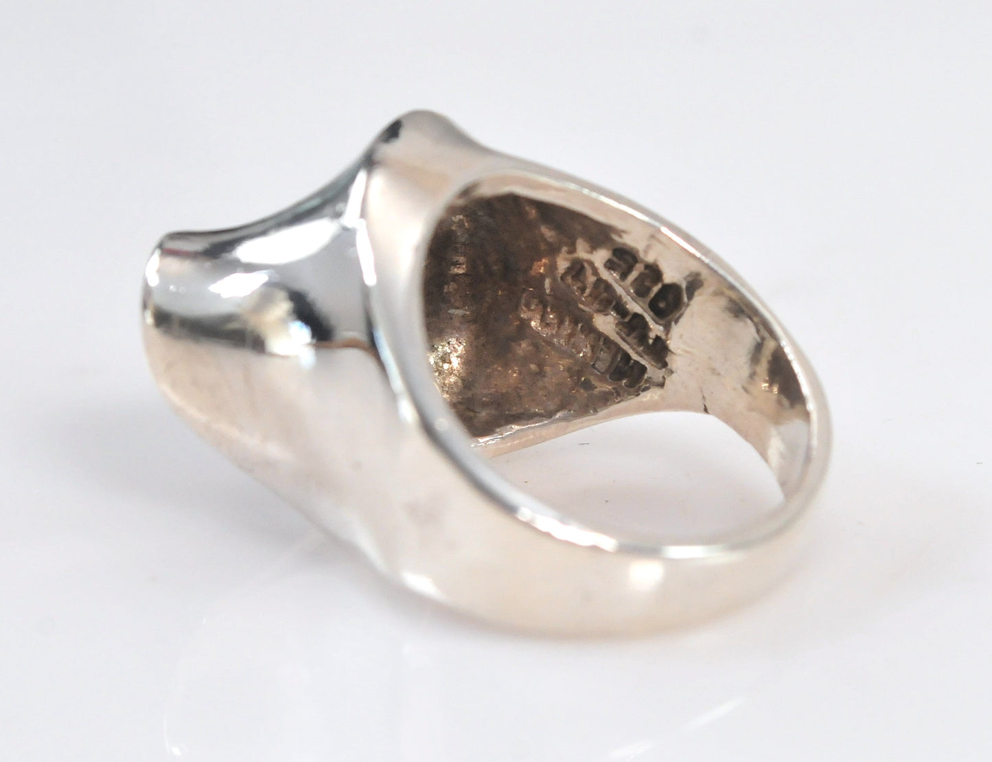 Taxco Heavy Abstract Sterling Silver Ring