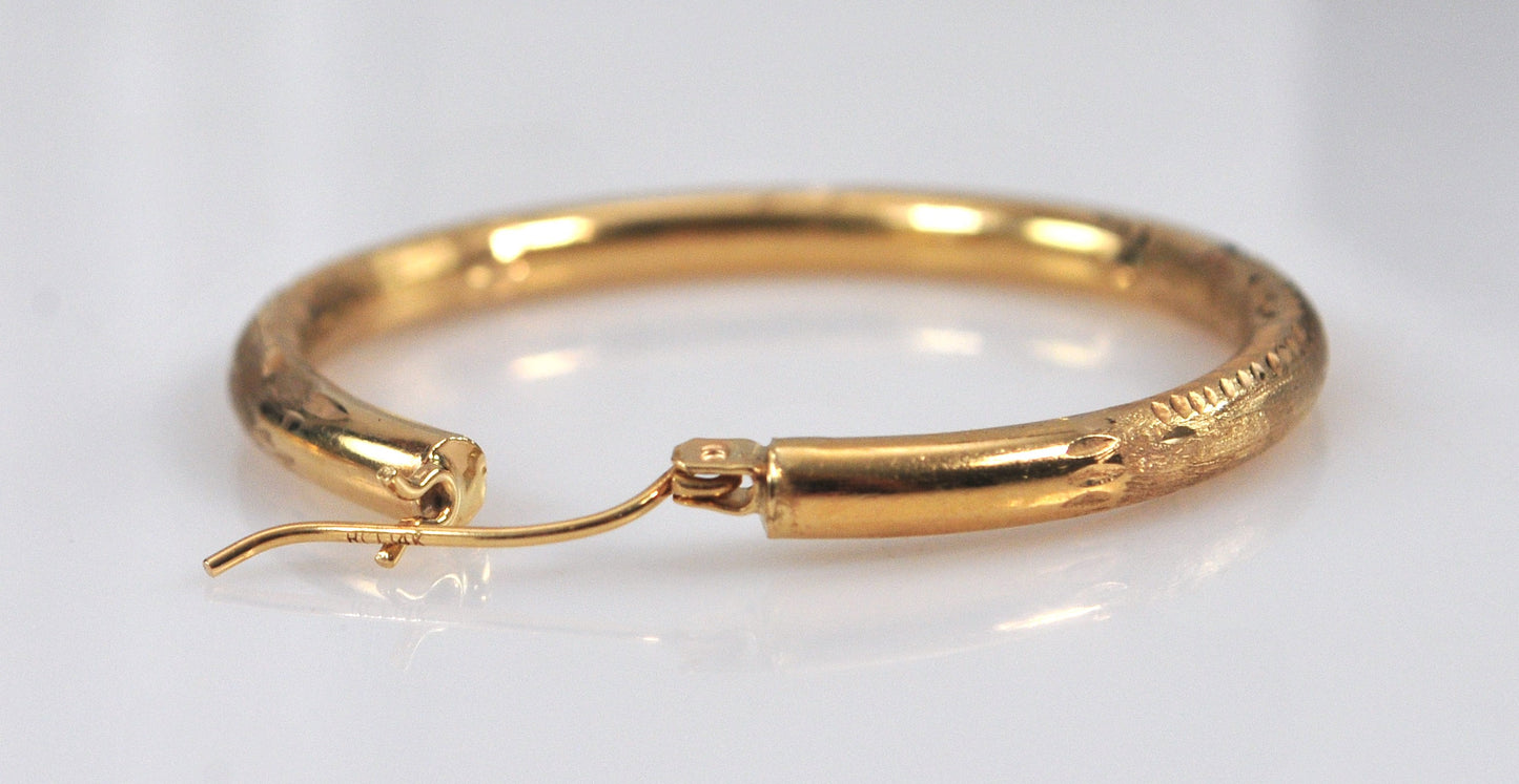Large 14K Gold Hoop Earrings