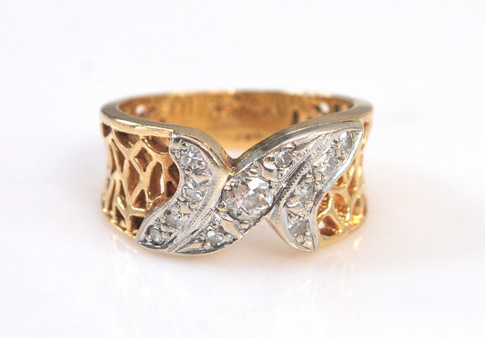 kaynar 14K Gold 1/4 CTW Diamond Ring
