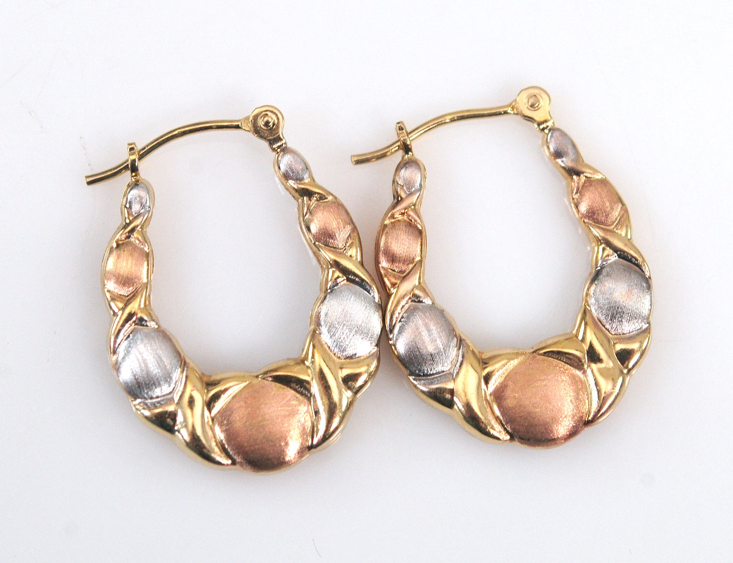Designer 14K Gold Hugs and Kisses Earrings