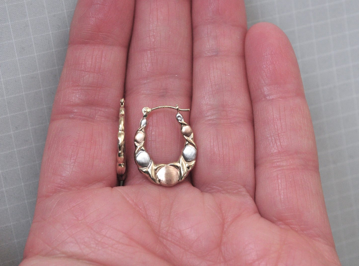 Designer 14K Gold Hugs and Kisses Earrings