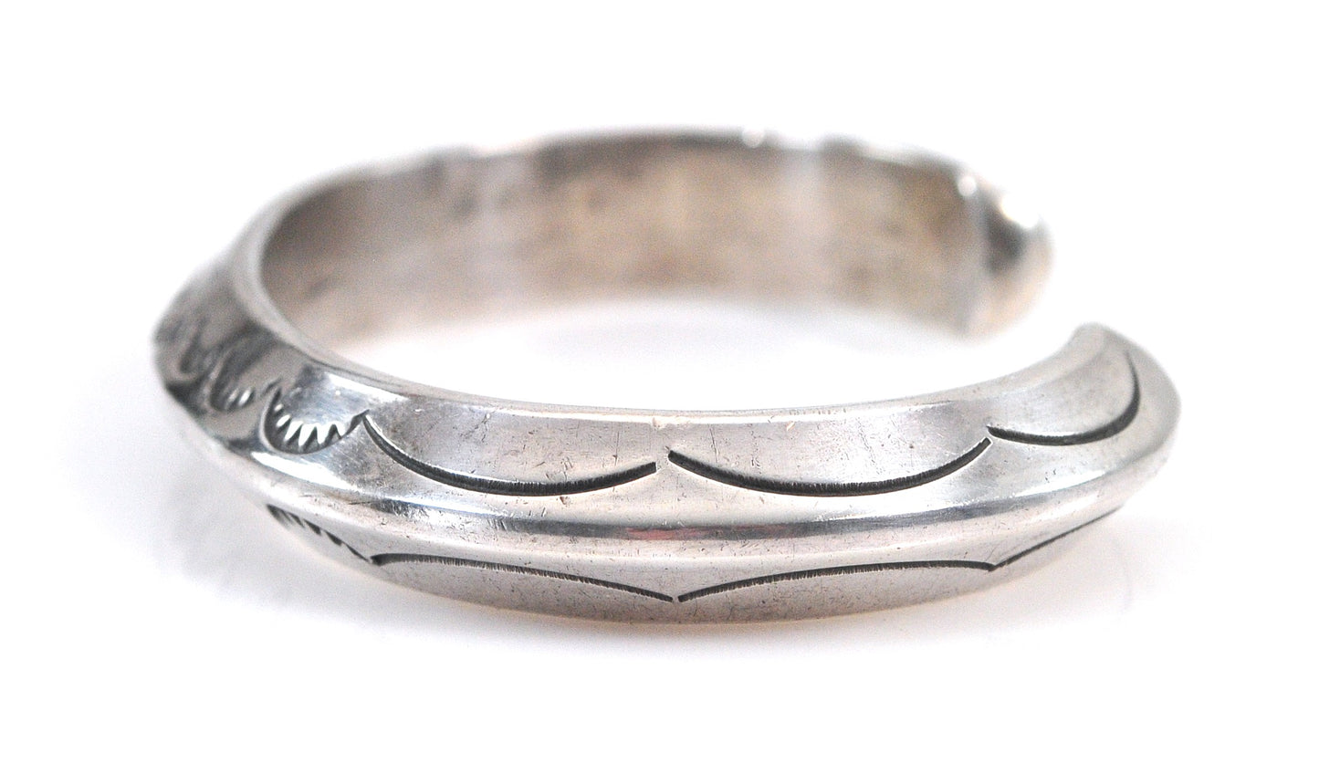 Tahe Native American Sterling Silver Cuff Bracelet