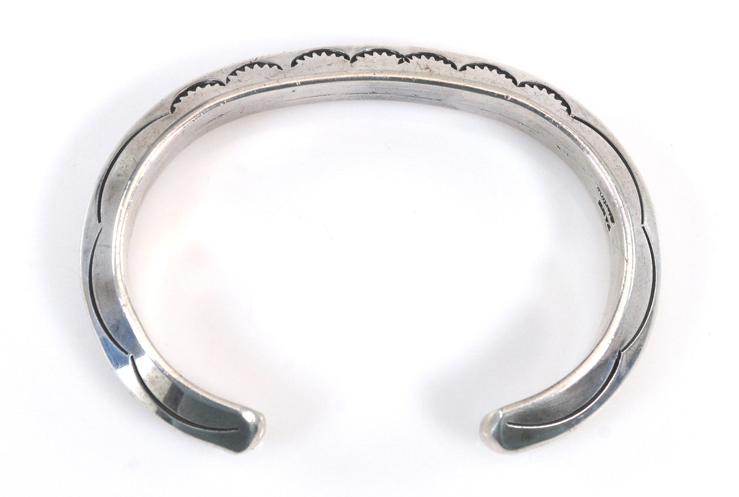 Tahe Native American Sterling Silver Cuff Bracelet