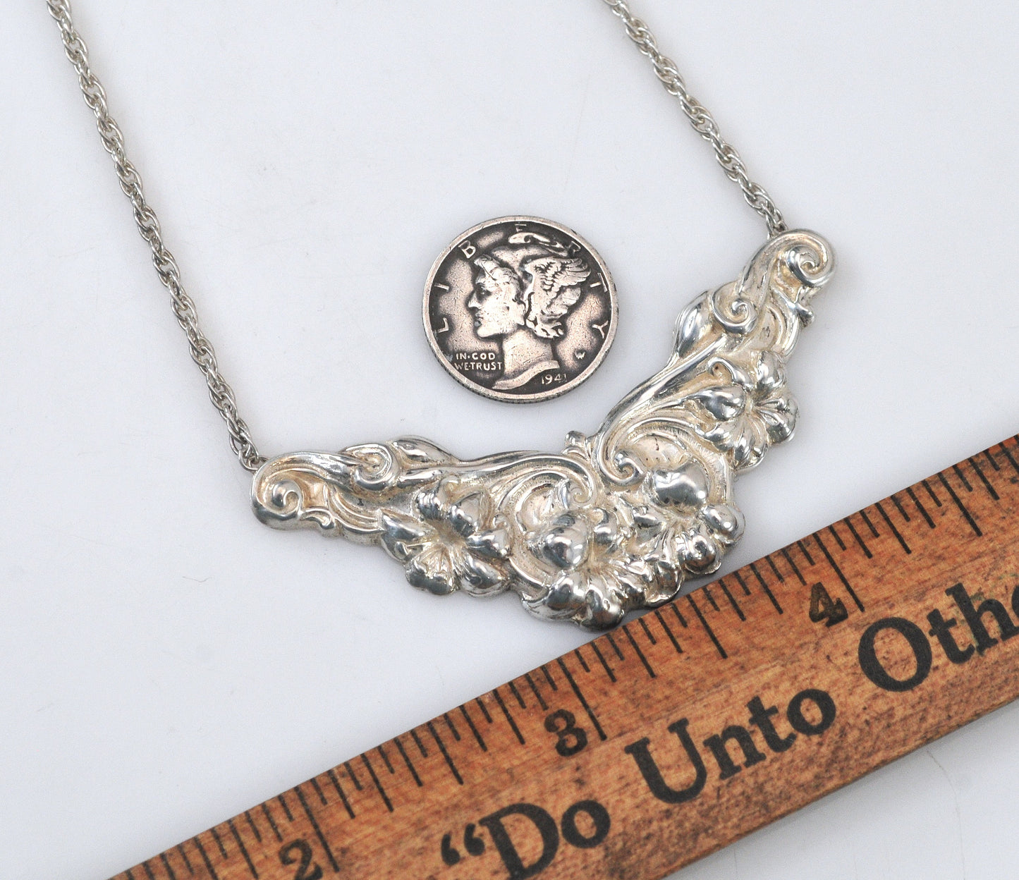 Sterling silver Bib Necklace