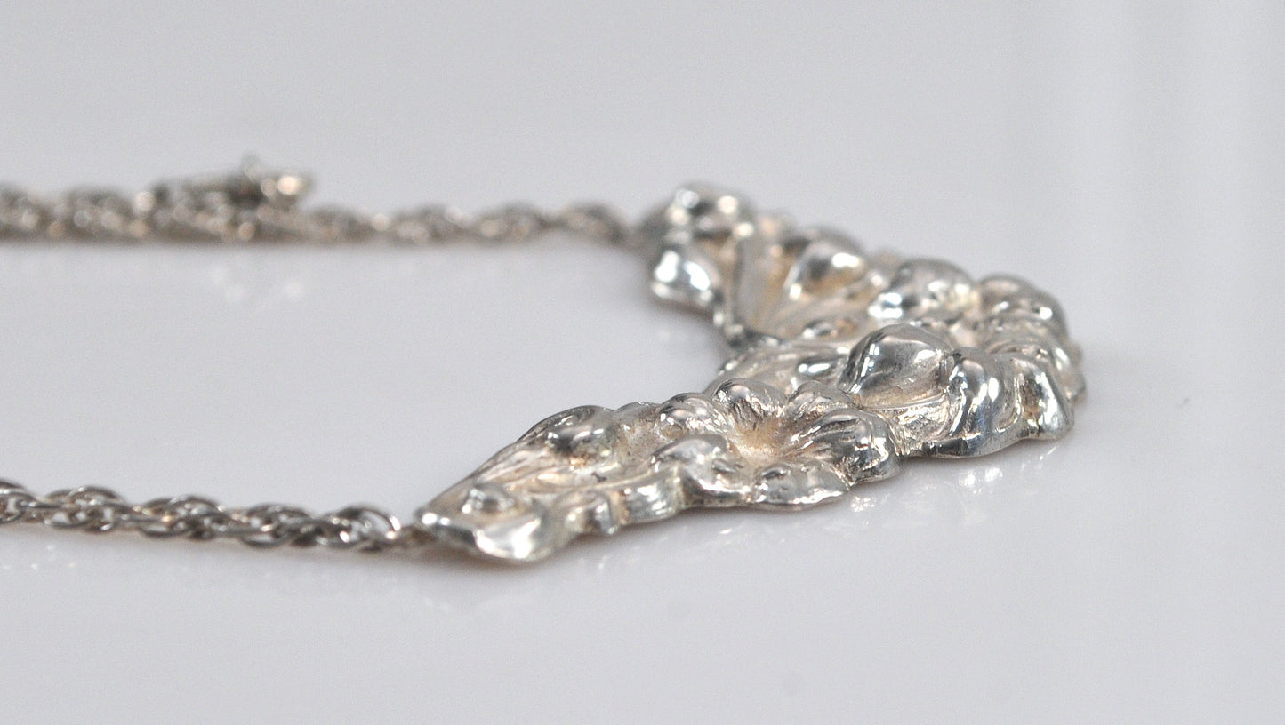 Sterling silver Bib Necklace