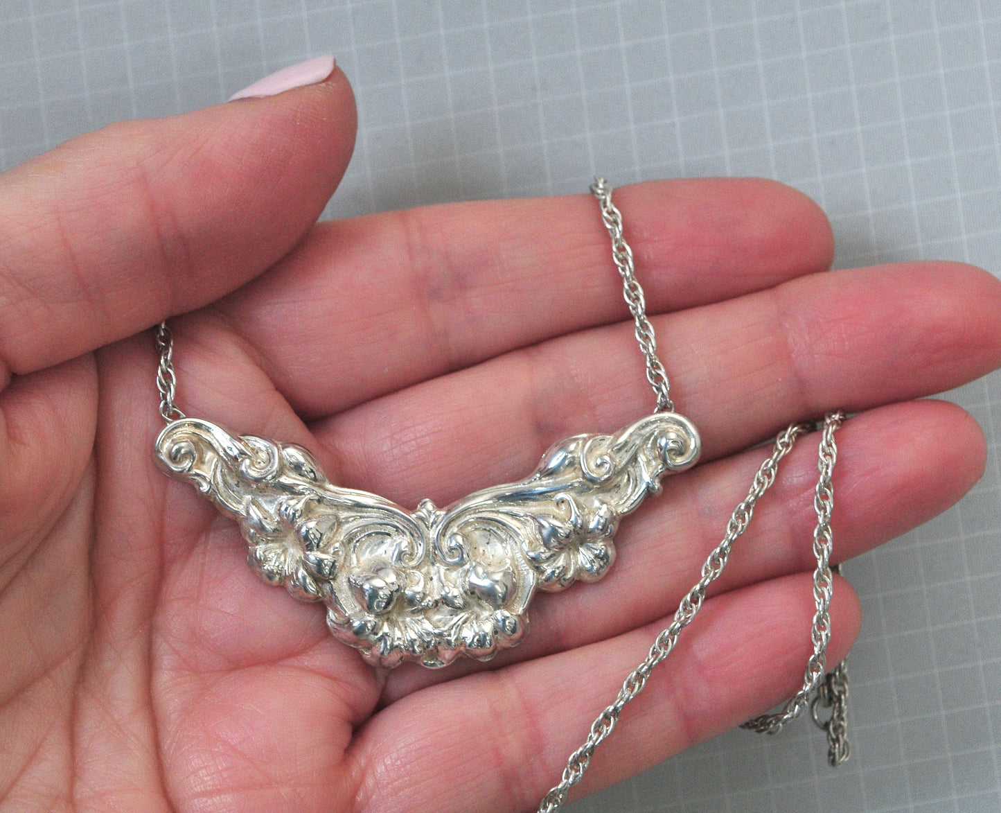 Sterling silver Bib Necklace