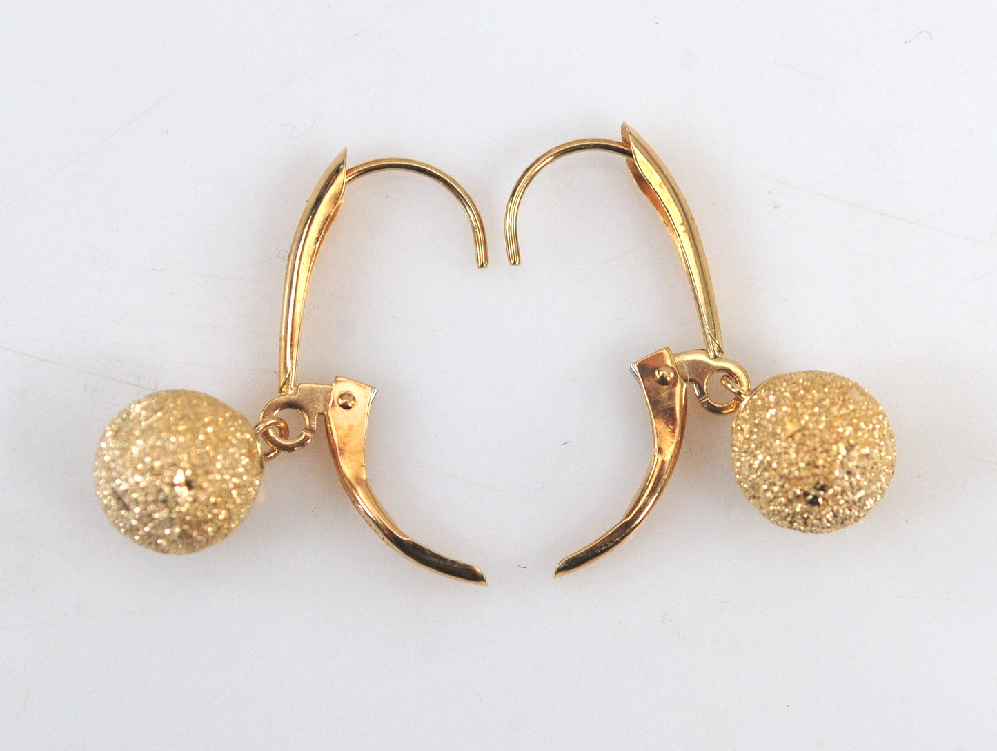 Jacmel Mauritius 14K Gold Ball Dangle Earrings