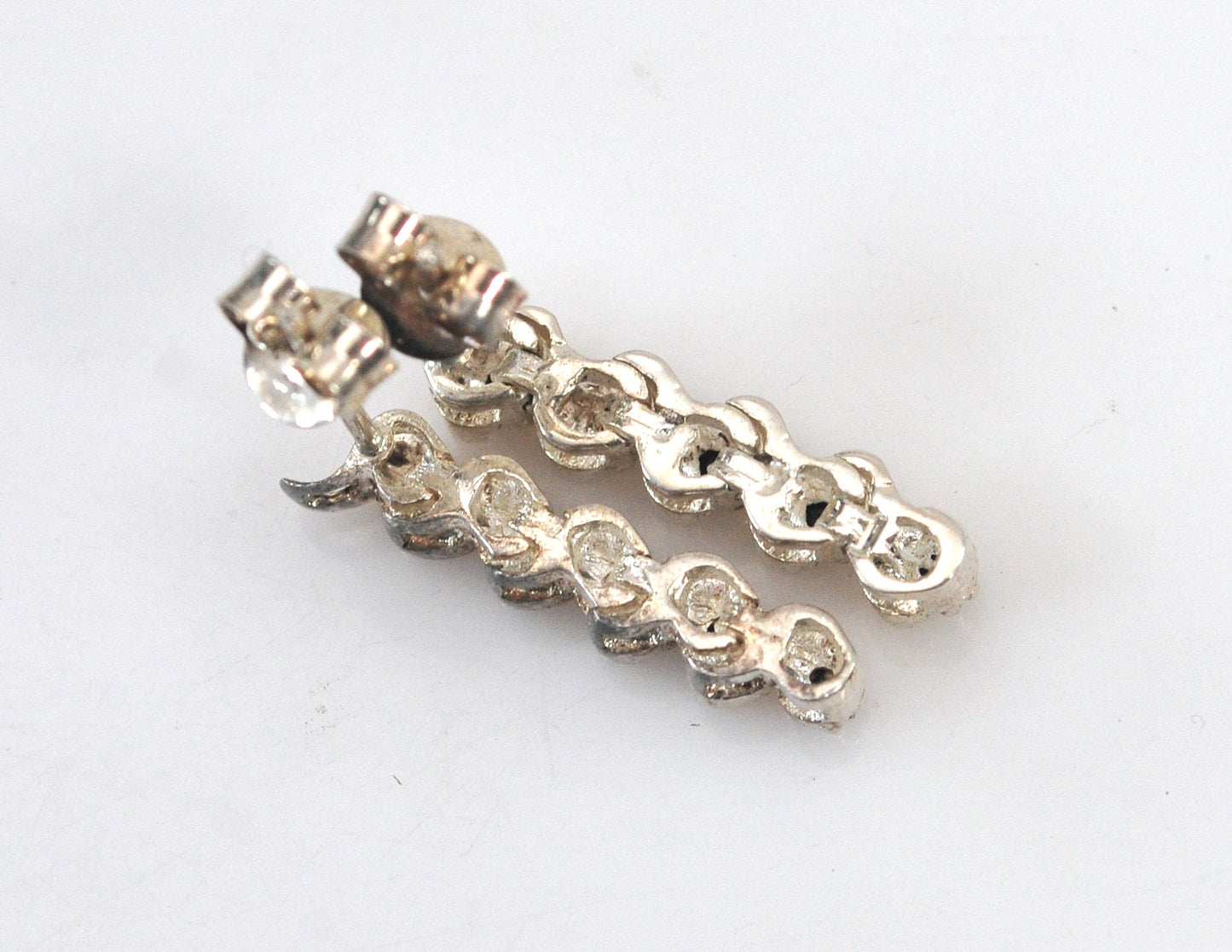 Sterling Silver Sapphire Earrings
