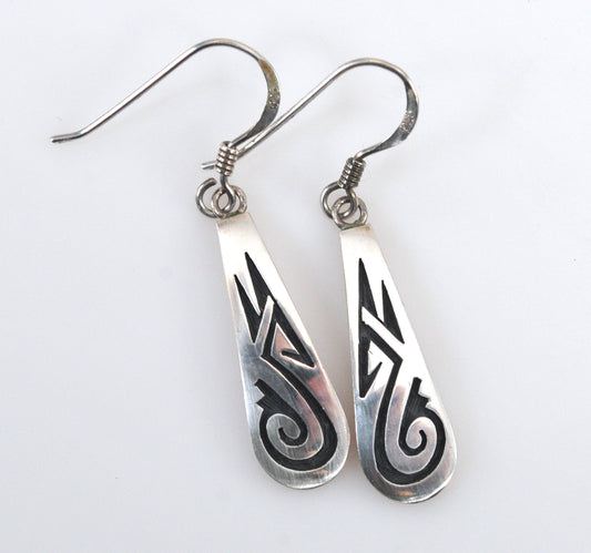 Augustine Mowa Jr Hopi Sterling Silver Earrings