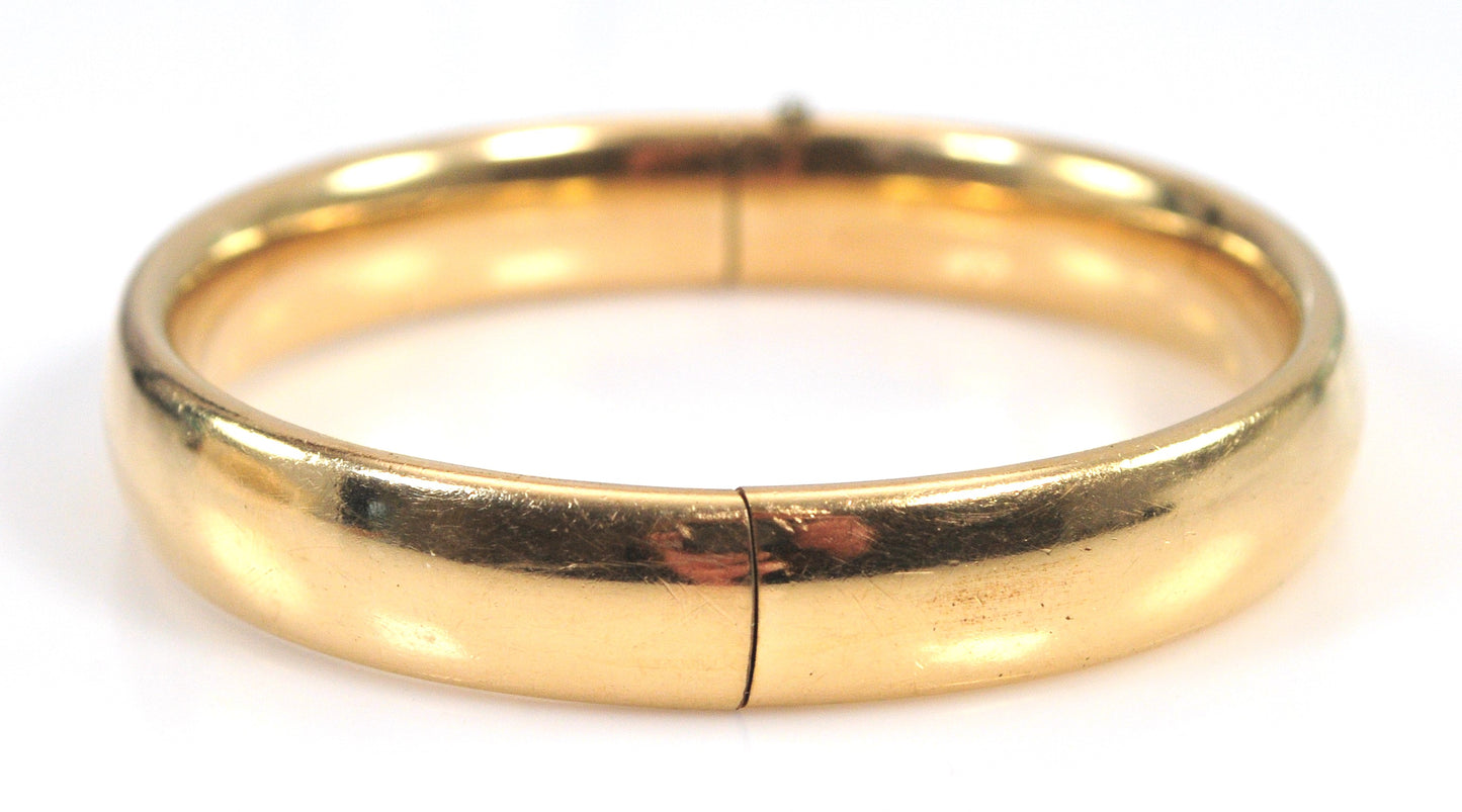 Vintage Signed Gold Filled Bangle Bracelet