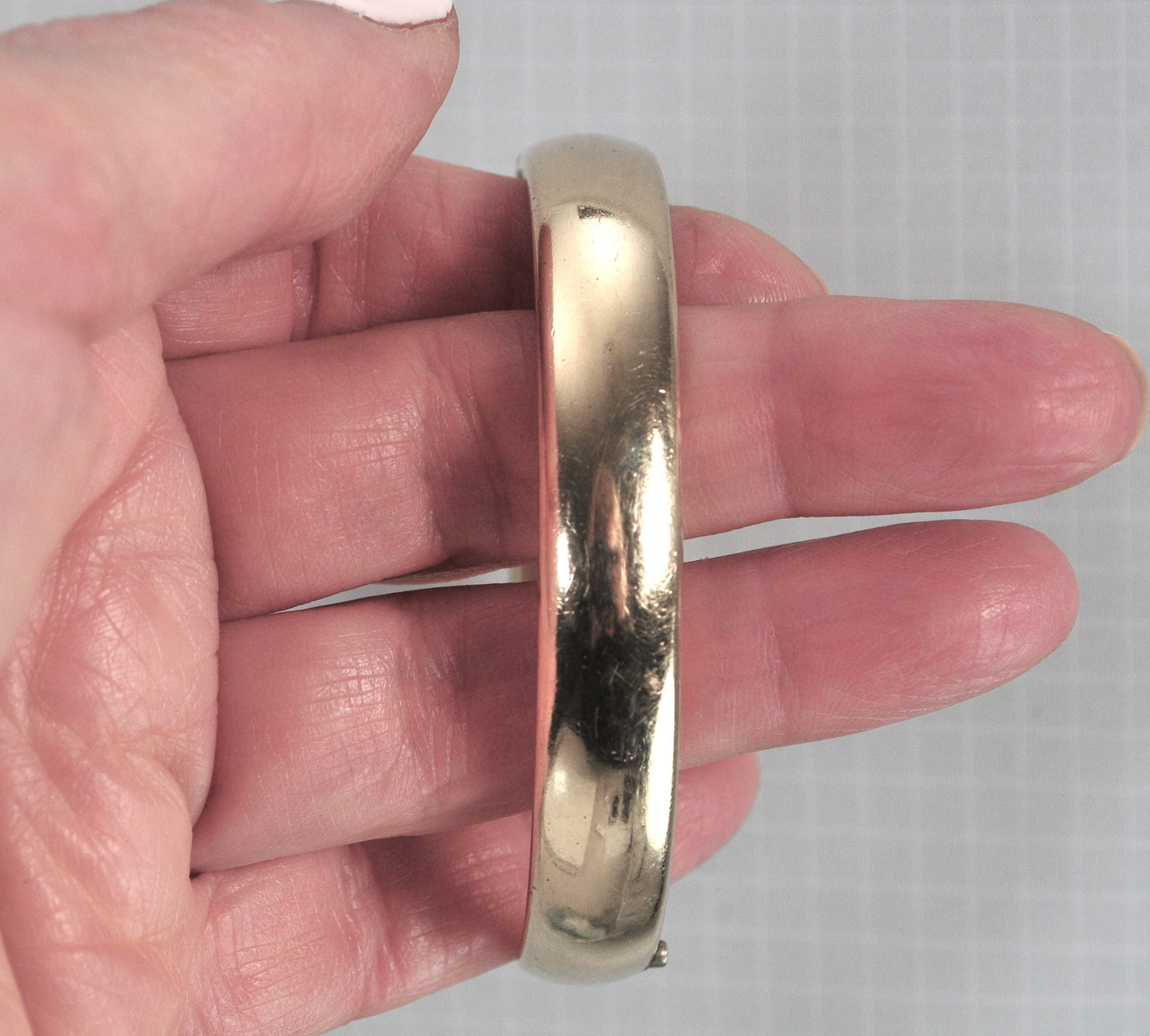 Vintage Signed Gold Filled Bangle Bracelet