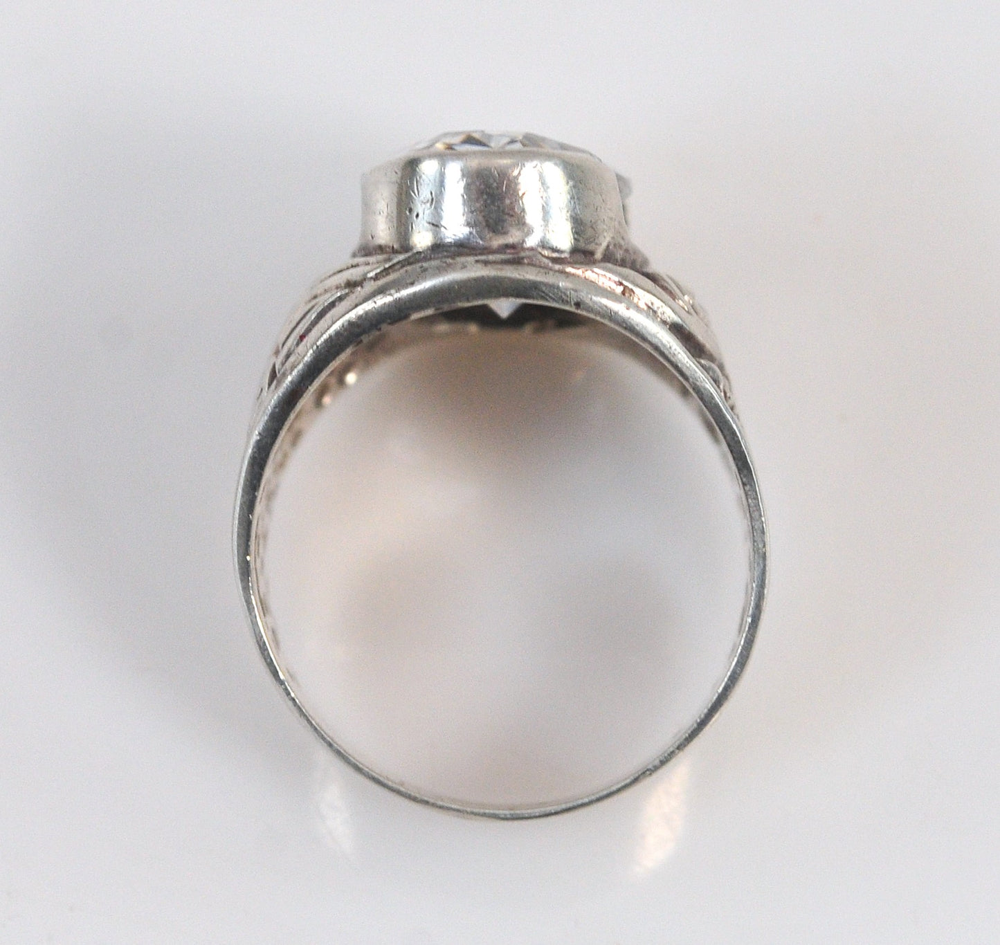 Sterling Silver Scrolled Statement Ring