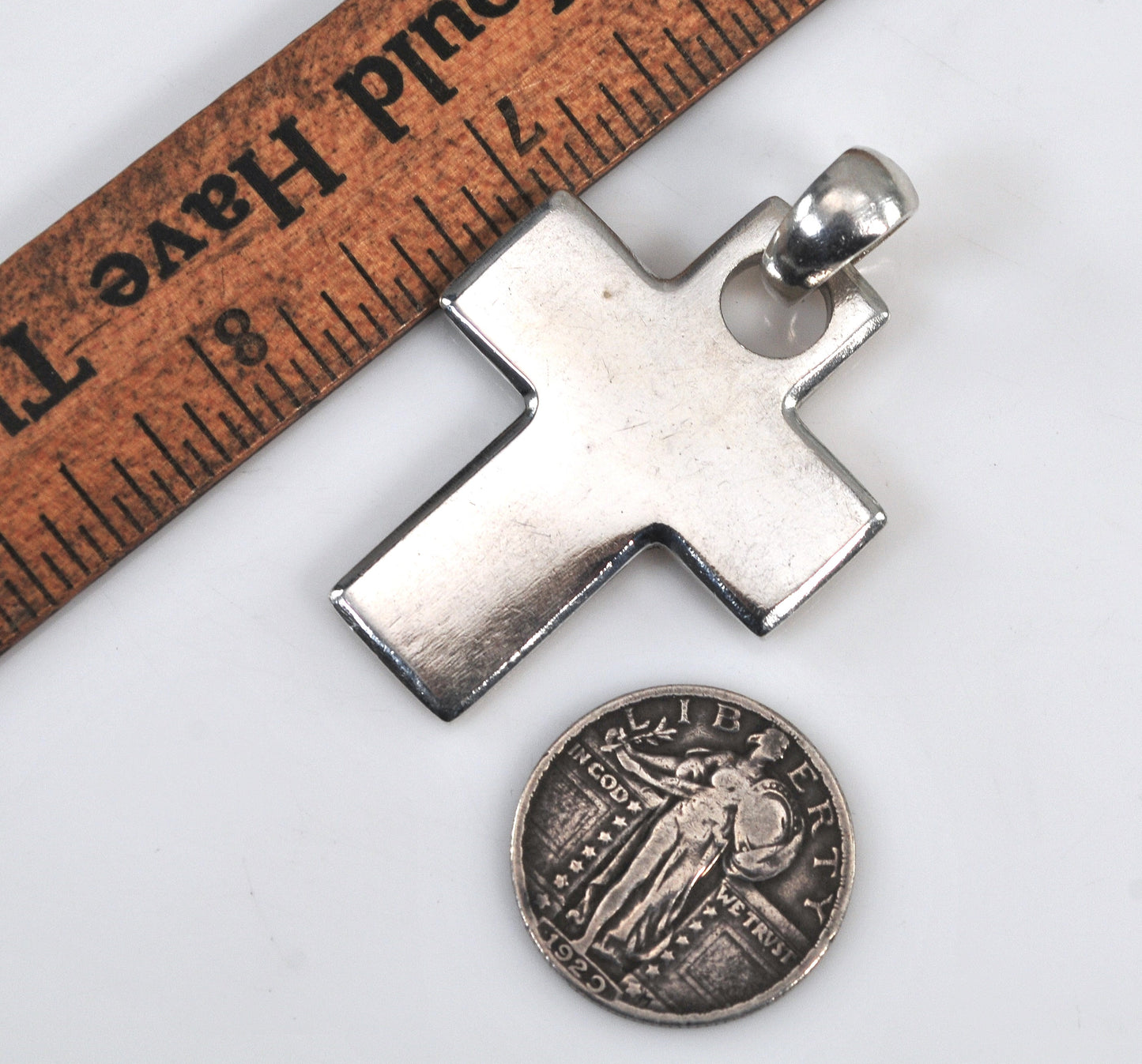 Sterling Silver Plain Cross Pendant