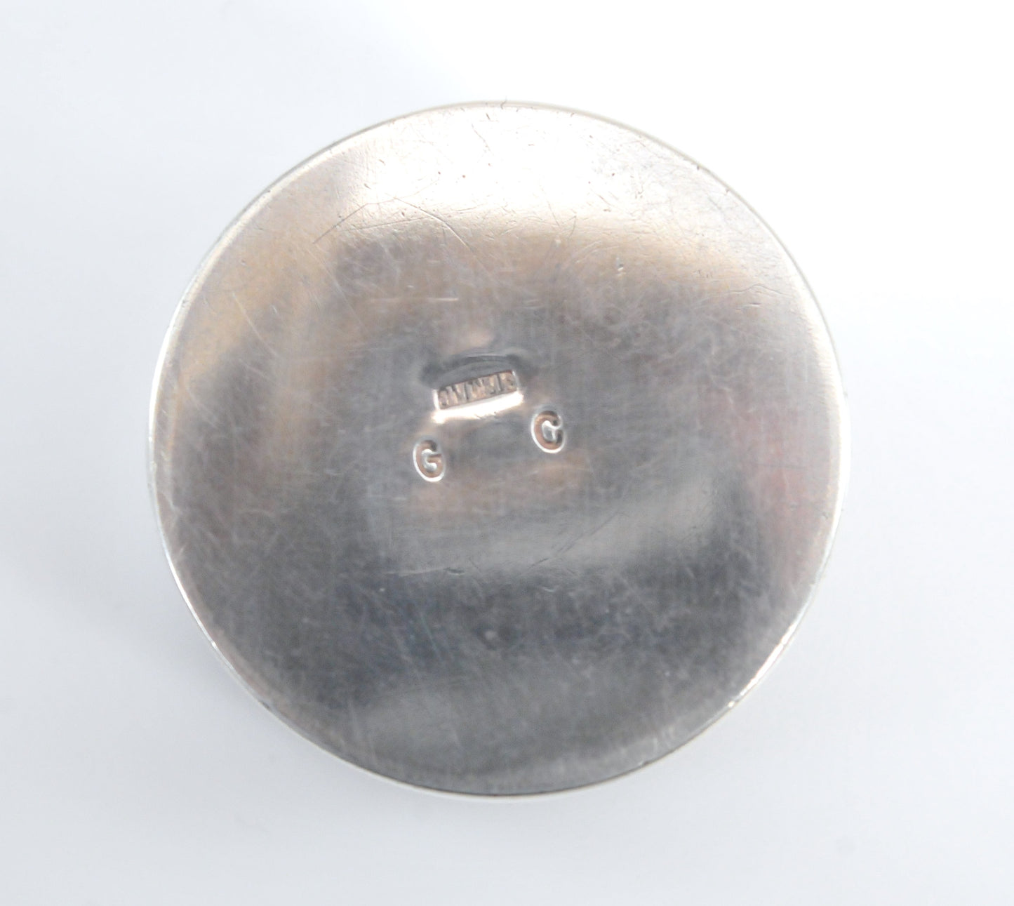 Heavy Vintage Signed Sterling Silver Pill Box