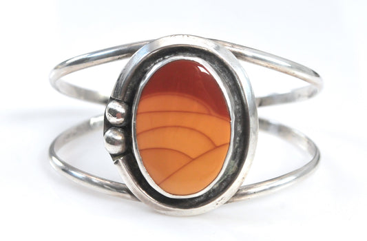 Maniquis Sterling Silver Jasper Cuff Bracelet
