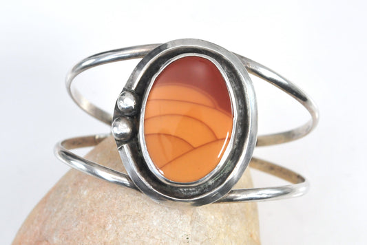 Maniquis Sterling Silver Jasper Cuff Bracelet