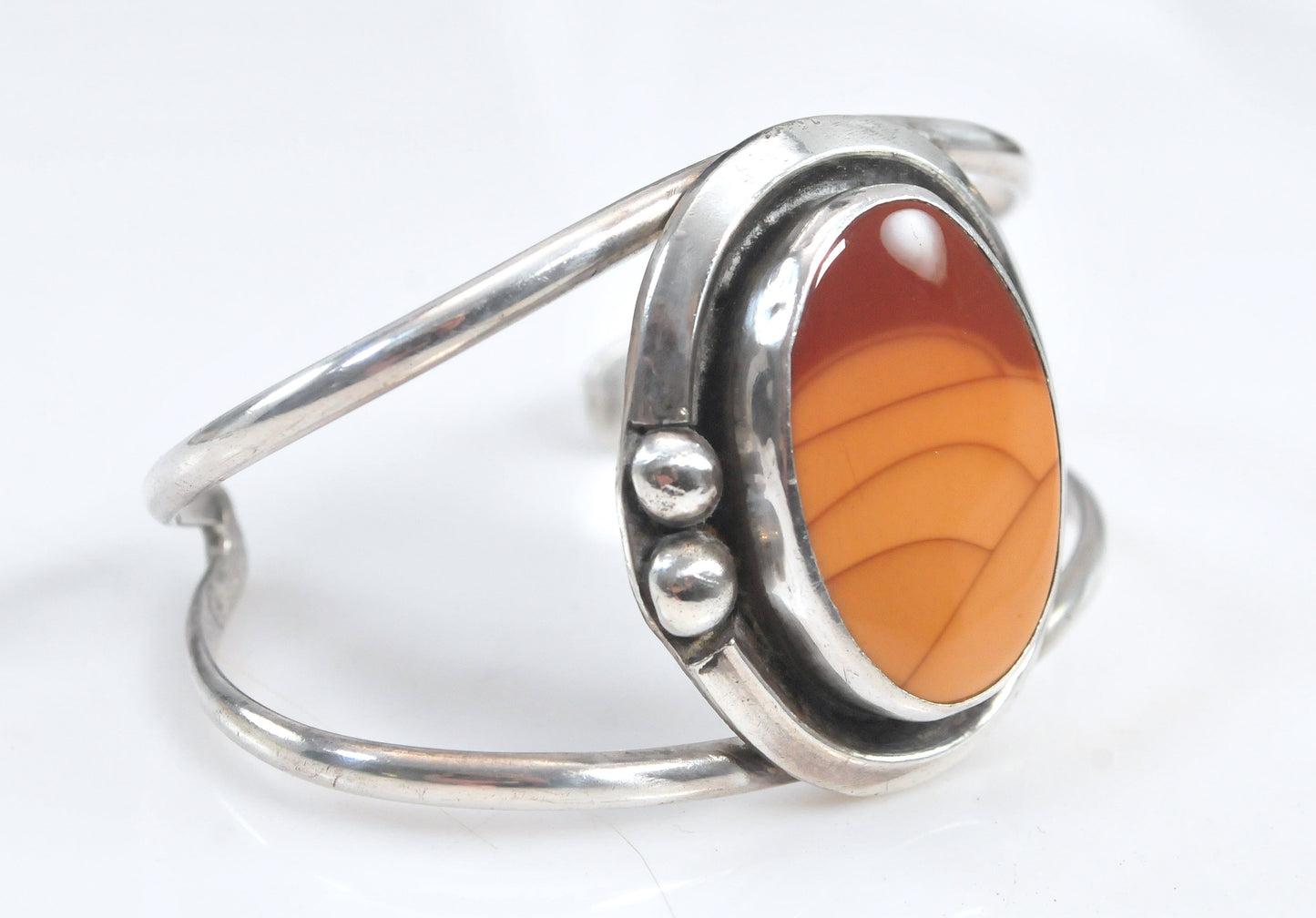 Maniquis Sterling Silver Jasper Cuff Bracelet