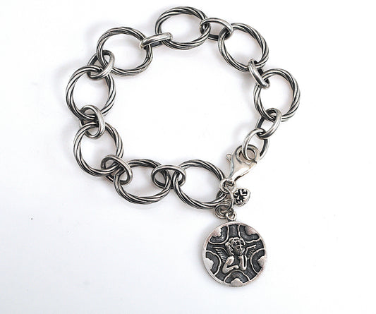 Silpada Sterling Silver Guardian Angel Bracelet