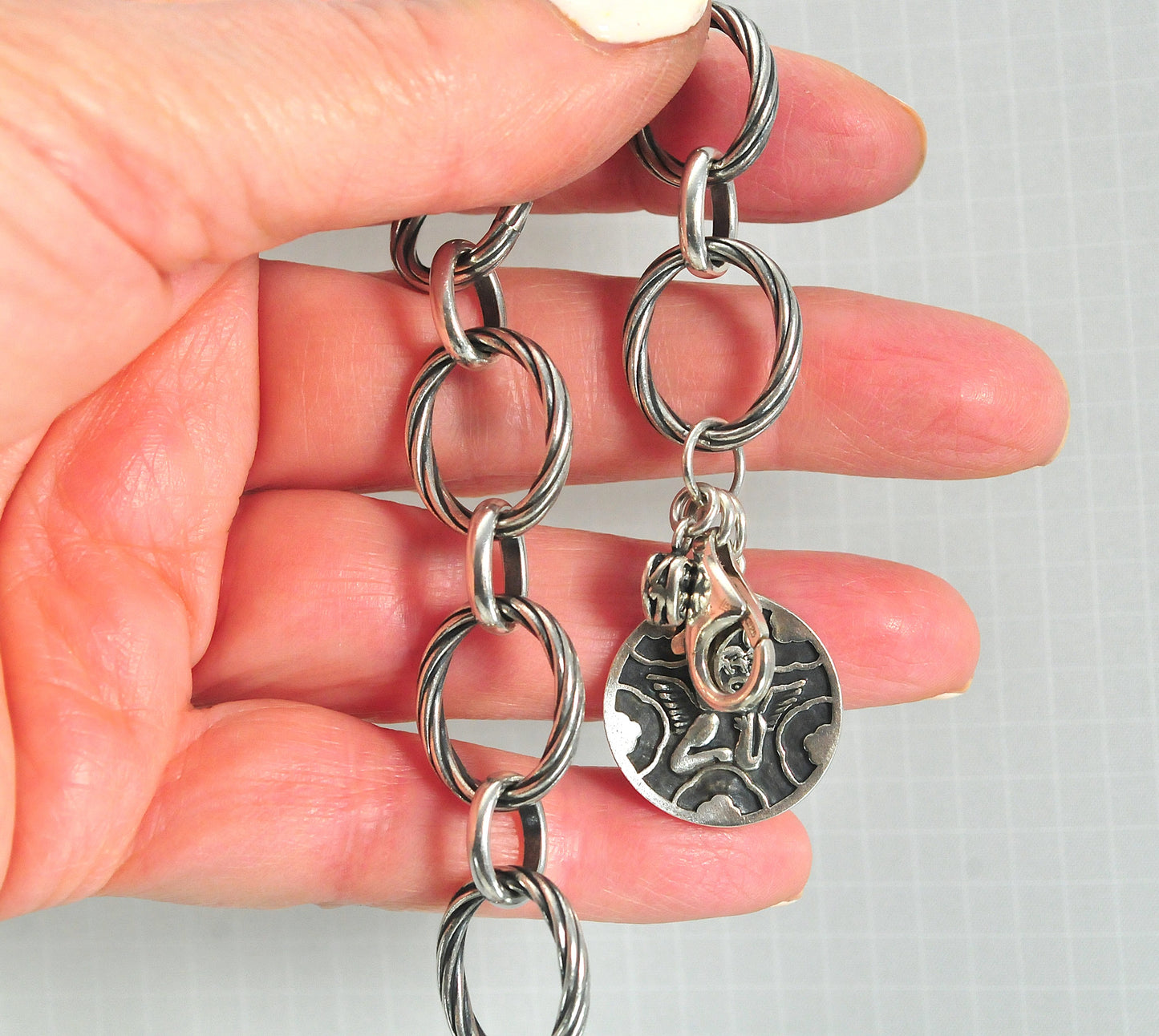 Silpada Sterling Silver Guardian Angel Bracelet