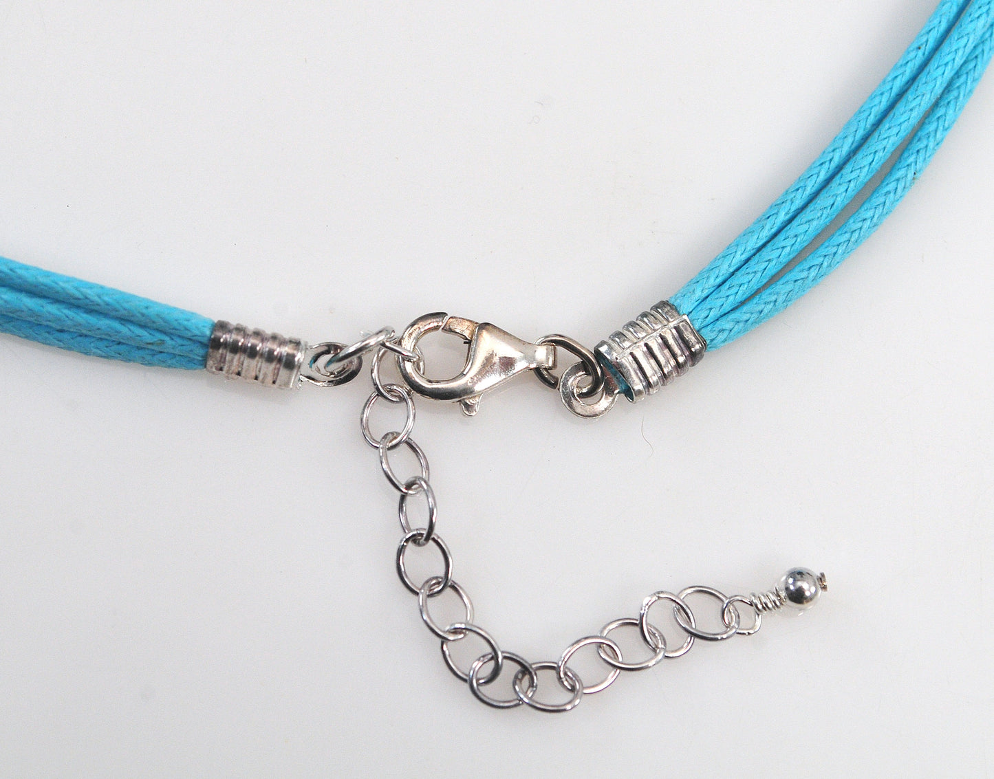 Sally C Treasures Sterling Silver Turquoise Heart Necklace
