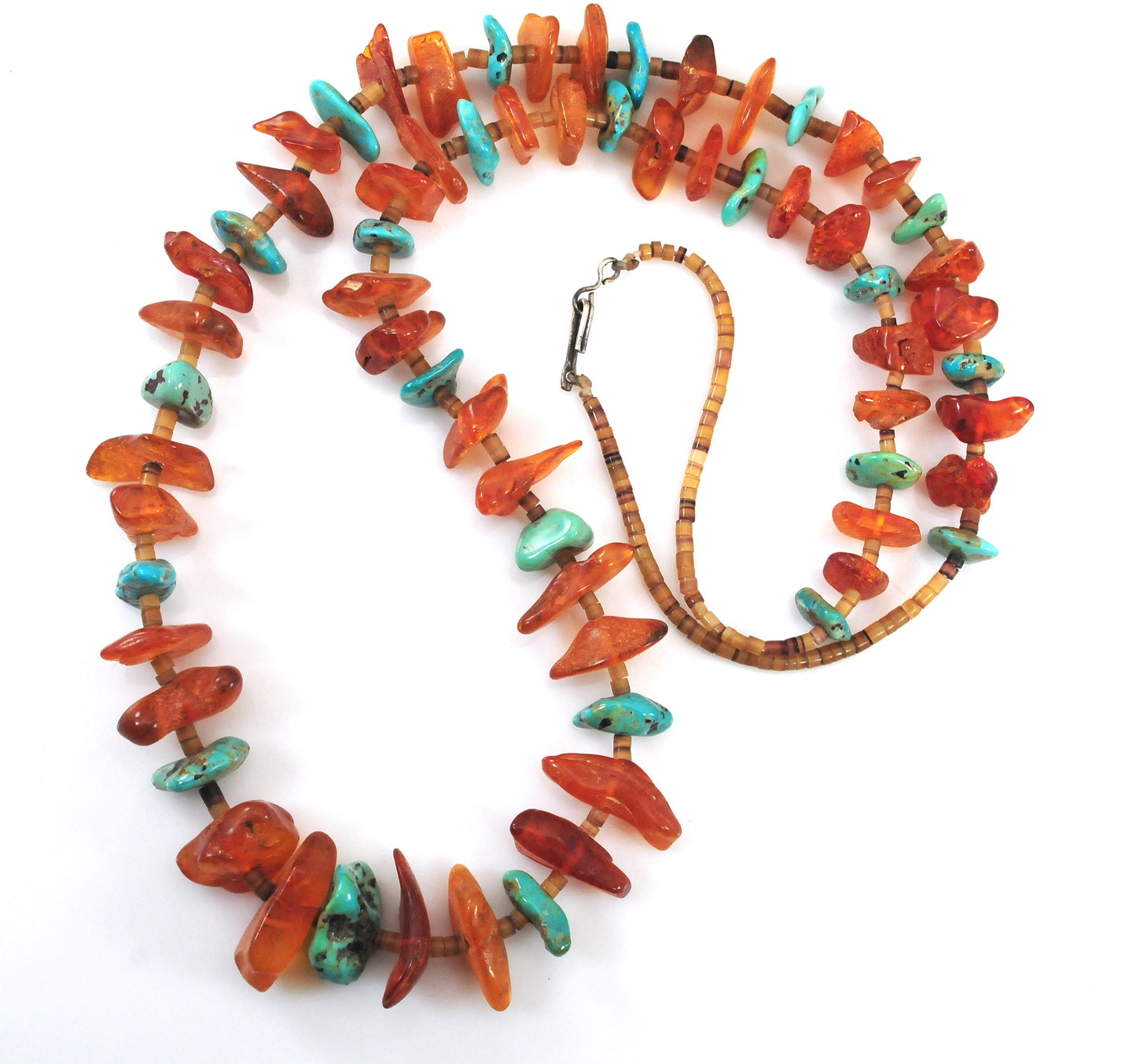 Native American Amber Turquoise Necklace