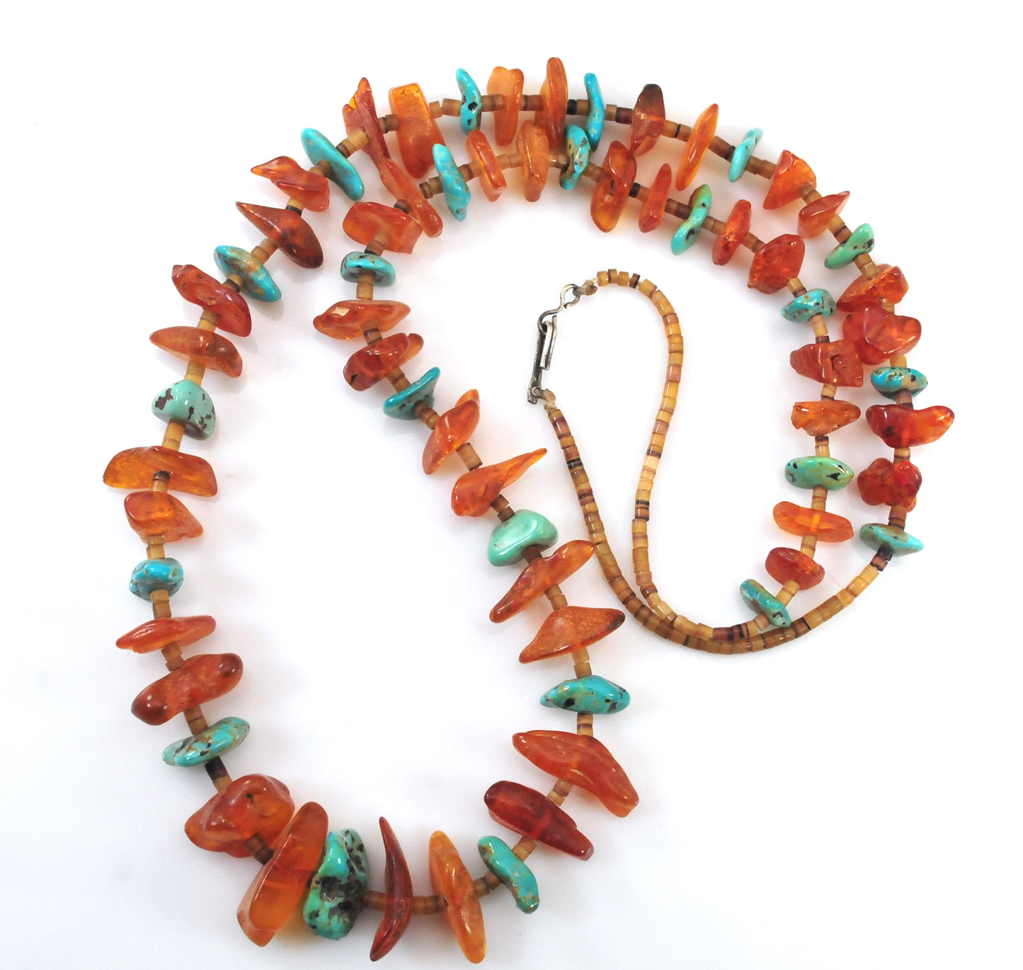 Native American Amber Turquoise Necklace