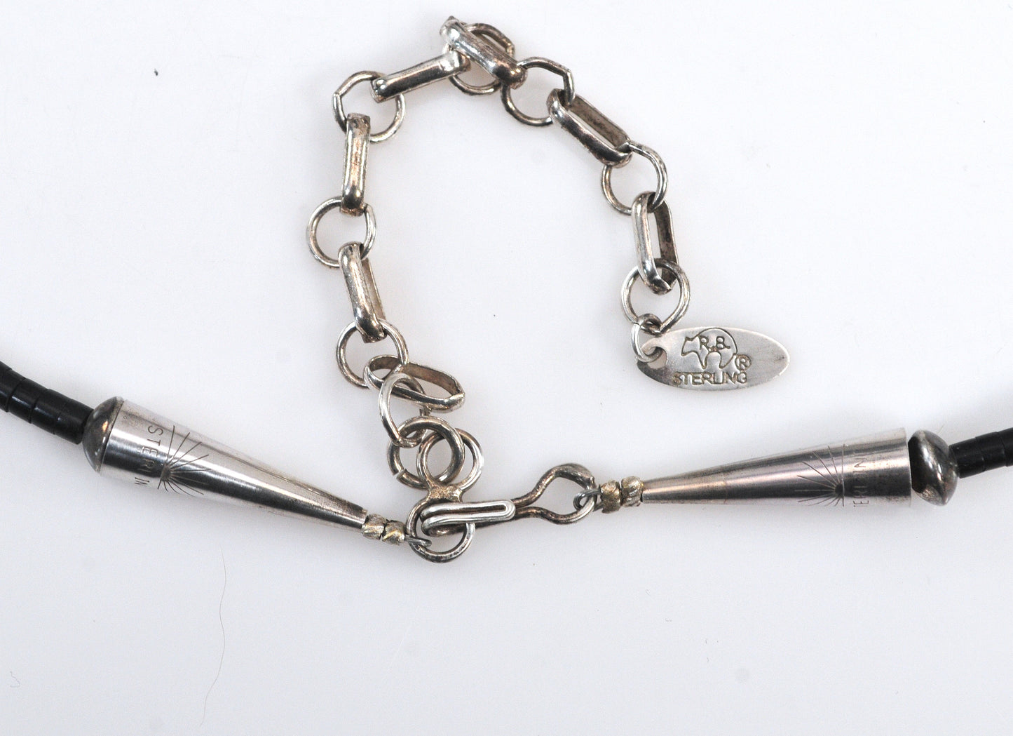 Sterling Silver Native American Heishi Bead Necklace