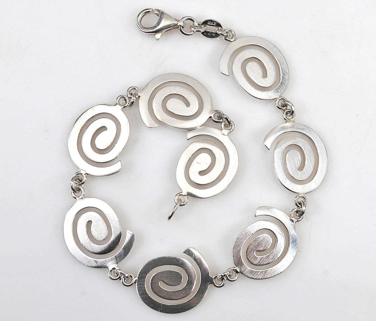 NOT AVAILABLE - Reserved for T - Sterling Silver Spiral Link Bracelet