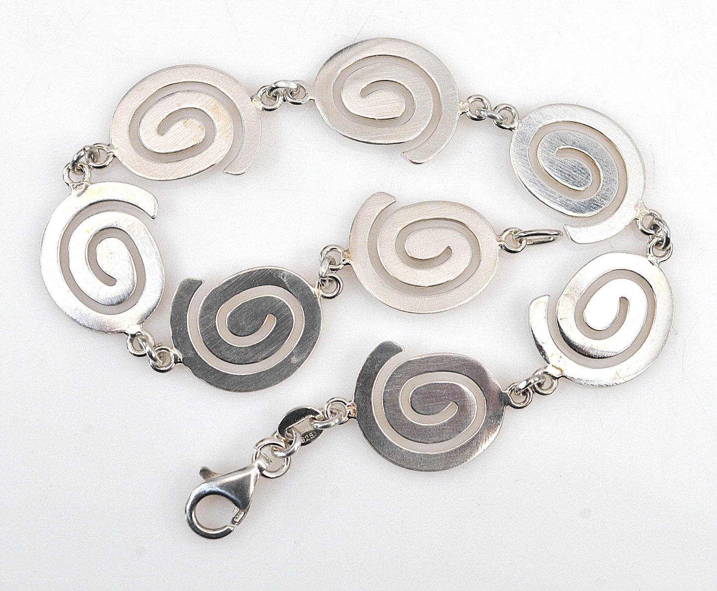 NOT AVAILABLE - Reserved for T - Sterling Silver Spiral Link Bracelet