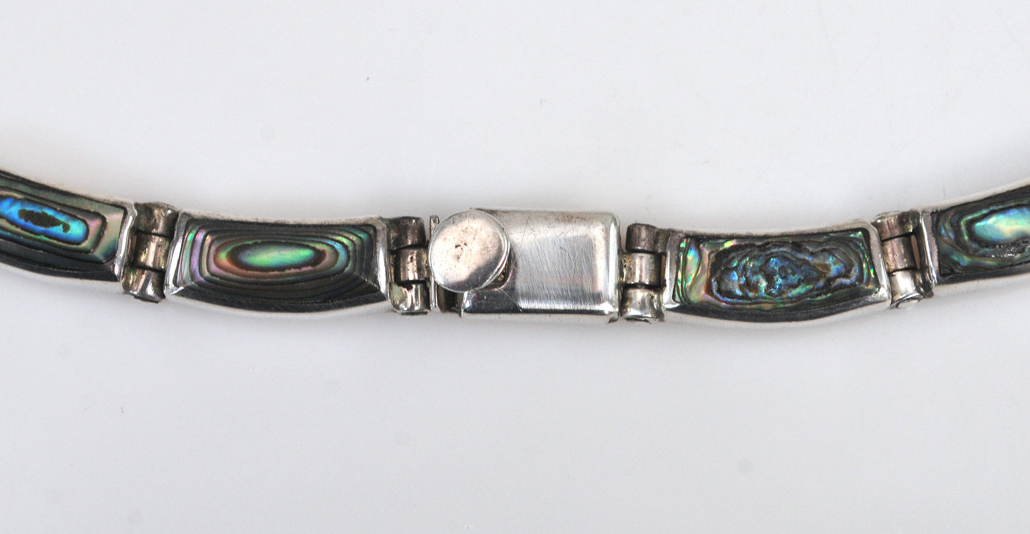Montero 950 Silver Abalone Inlay Butterfly Necklace