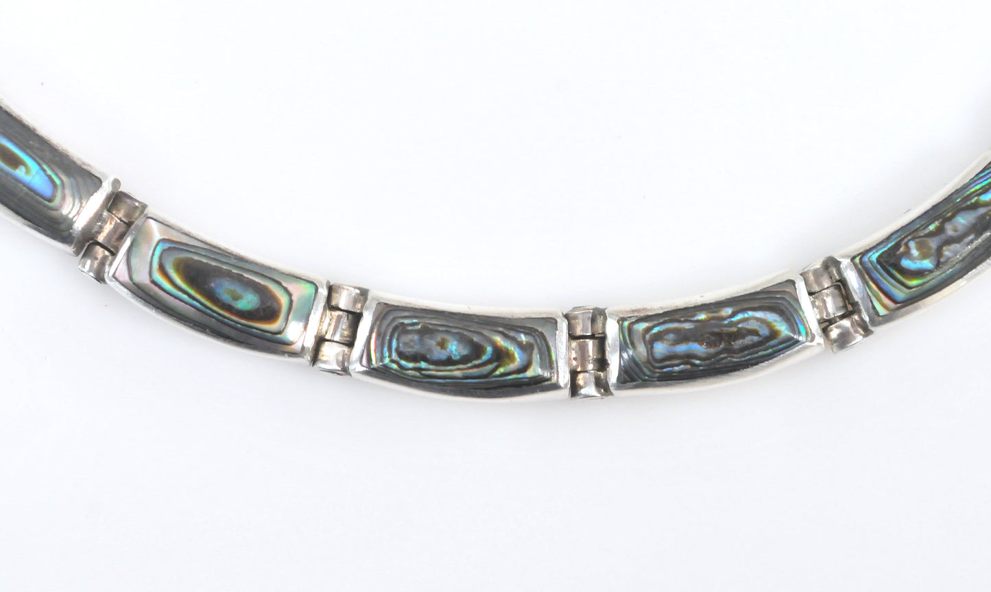 Montero 950 Silver Abalone Inlay Butterfly Necklace