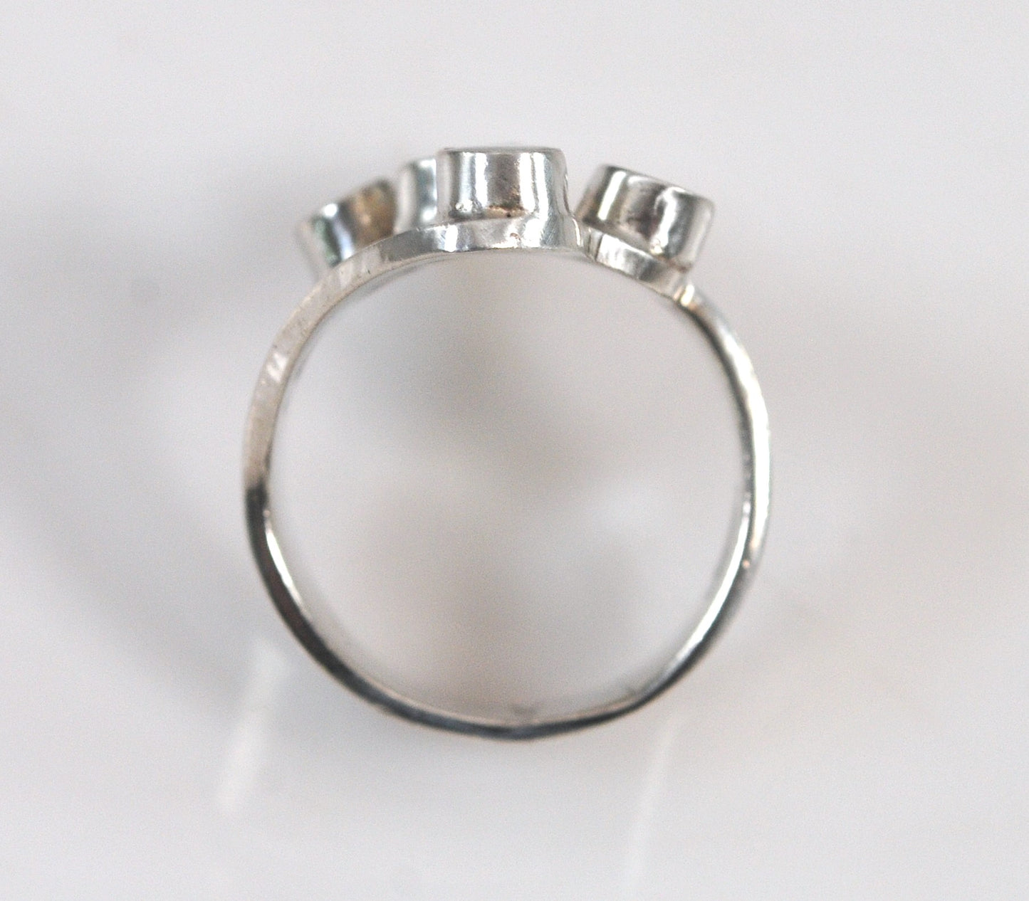 Long Modernist Black Onyx Sterling Silver Ring