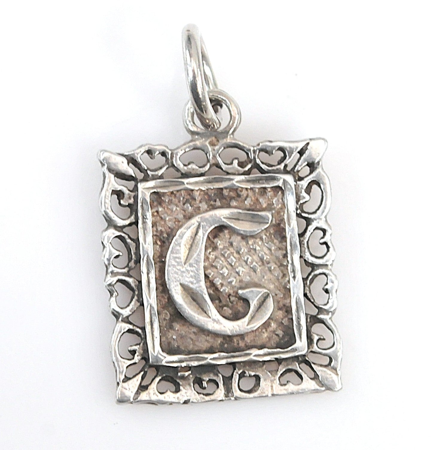 Sterling Silver Initial C Pendant
