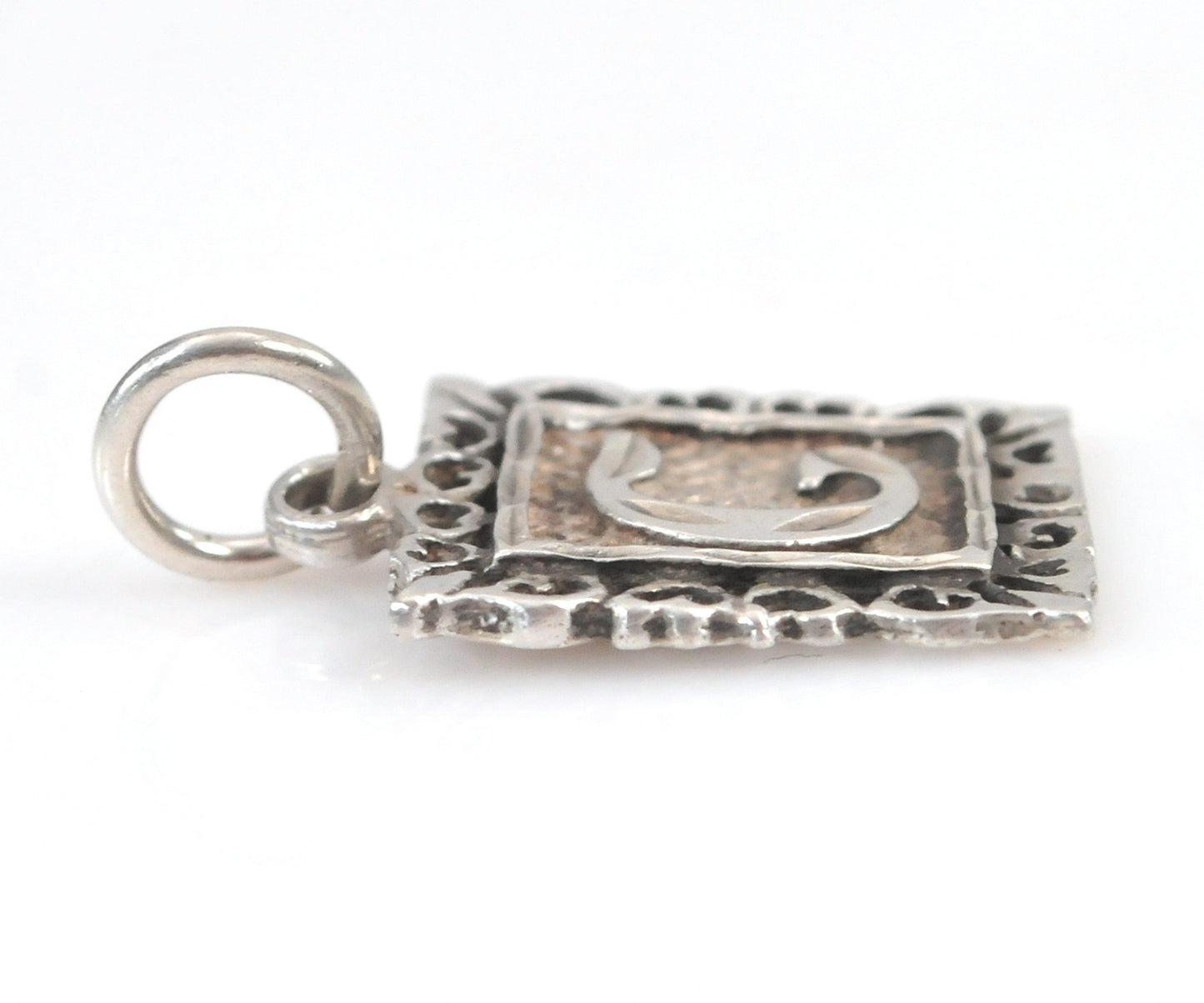 Sterling Silver Initial C Pendant