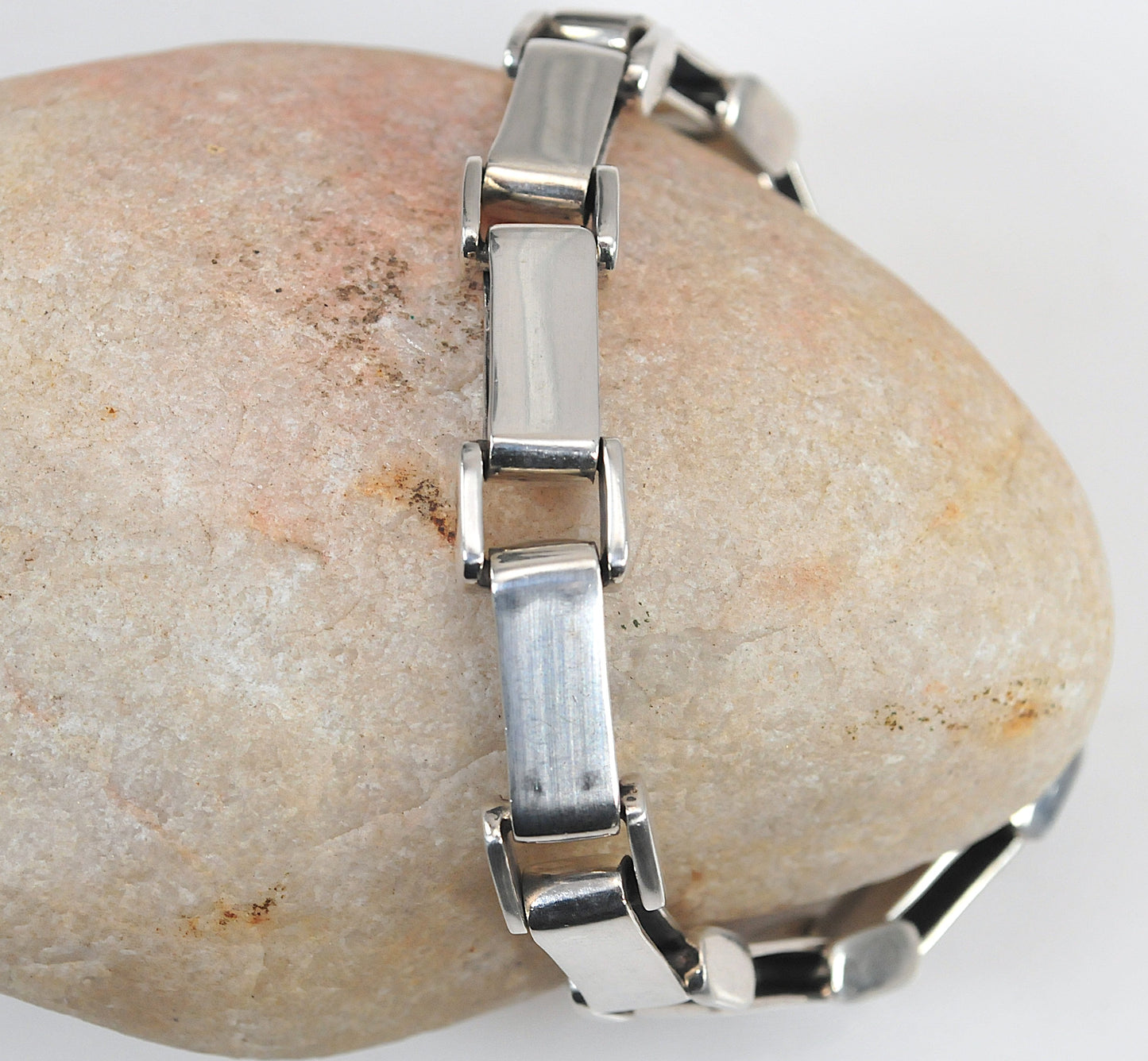 Heavy Sterling Silver Chain Bracelet