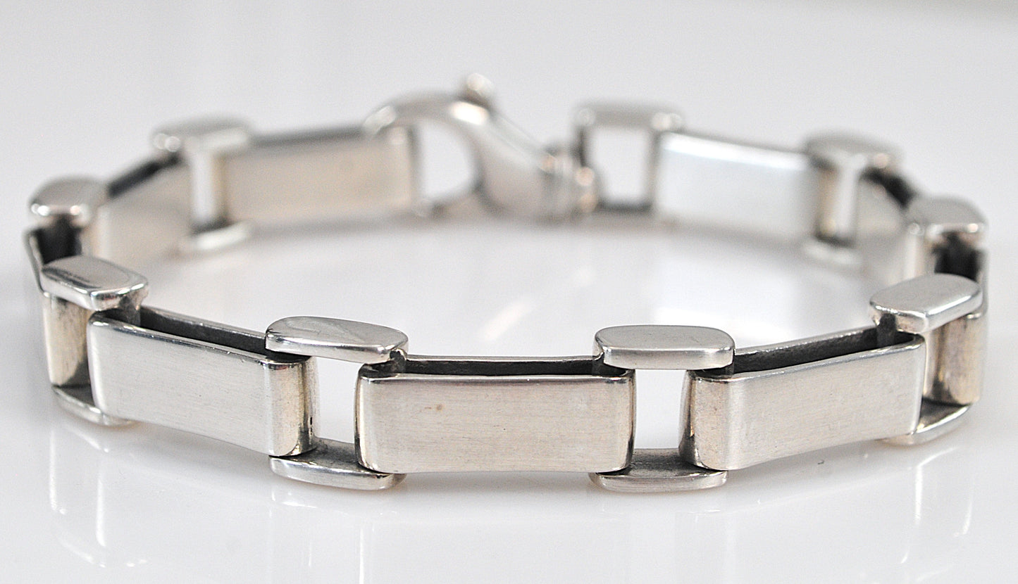 Heavy Sterling Silver Chain Bracelet