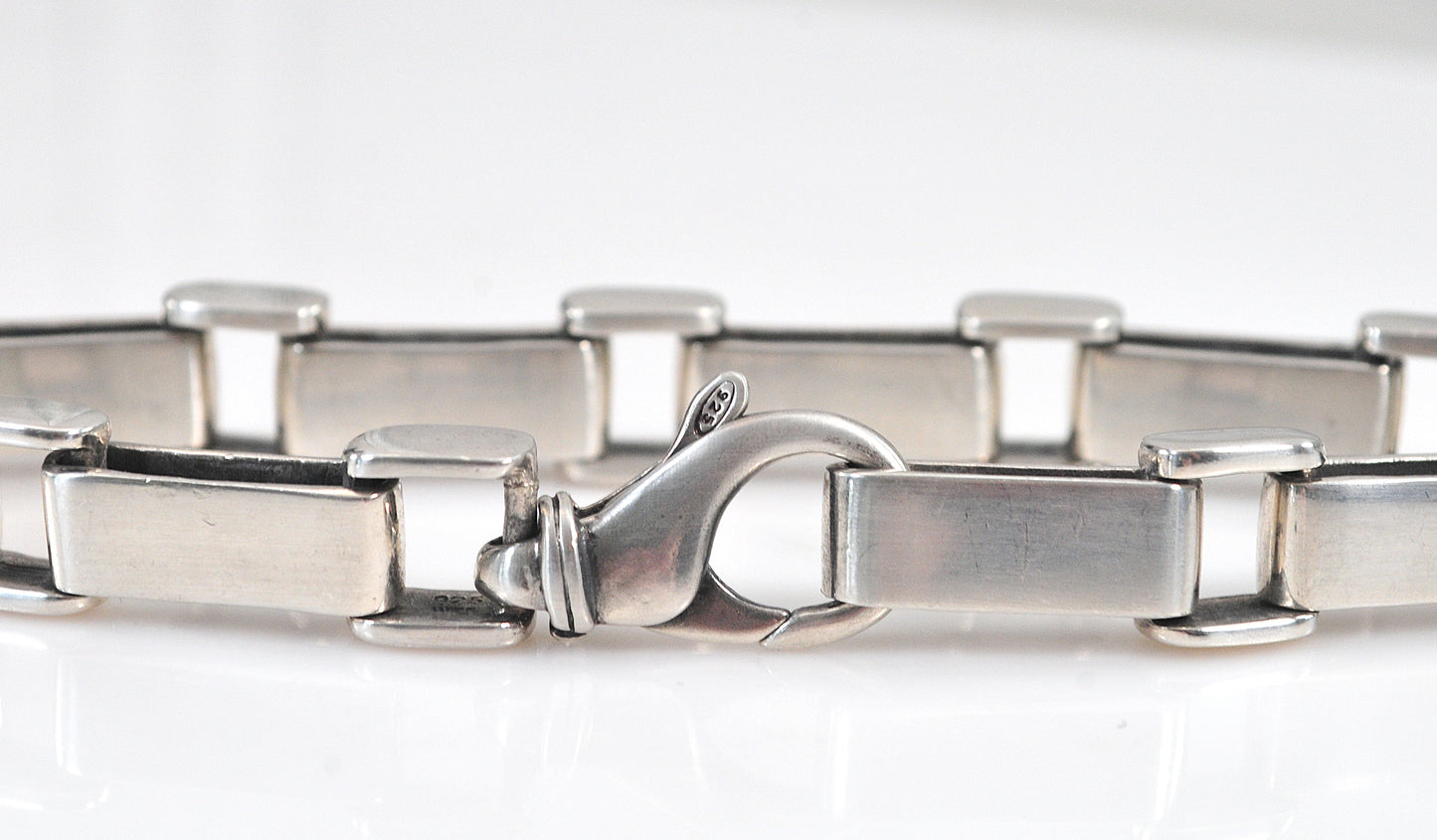 Heavy Sterling Silver Chain Bracelet