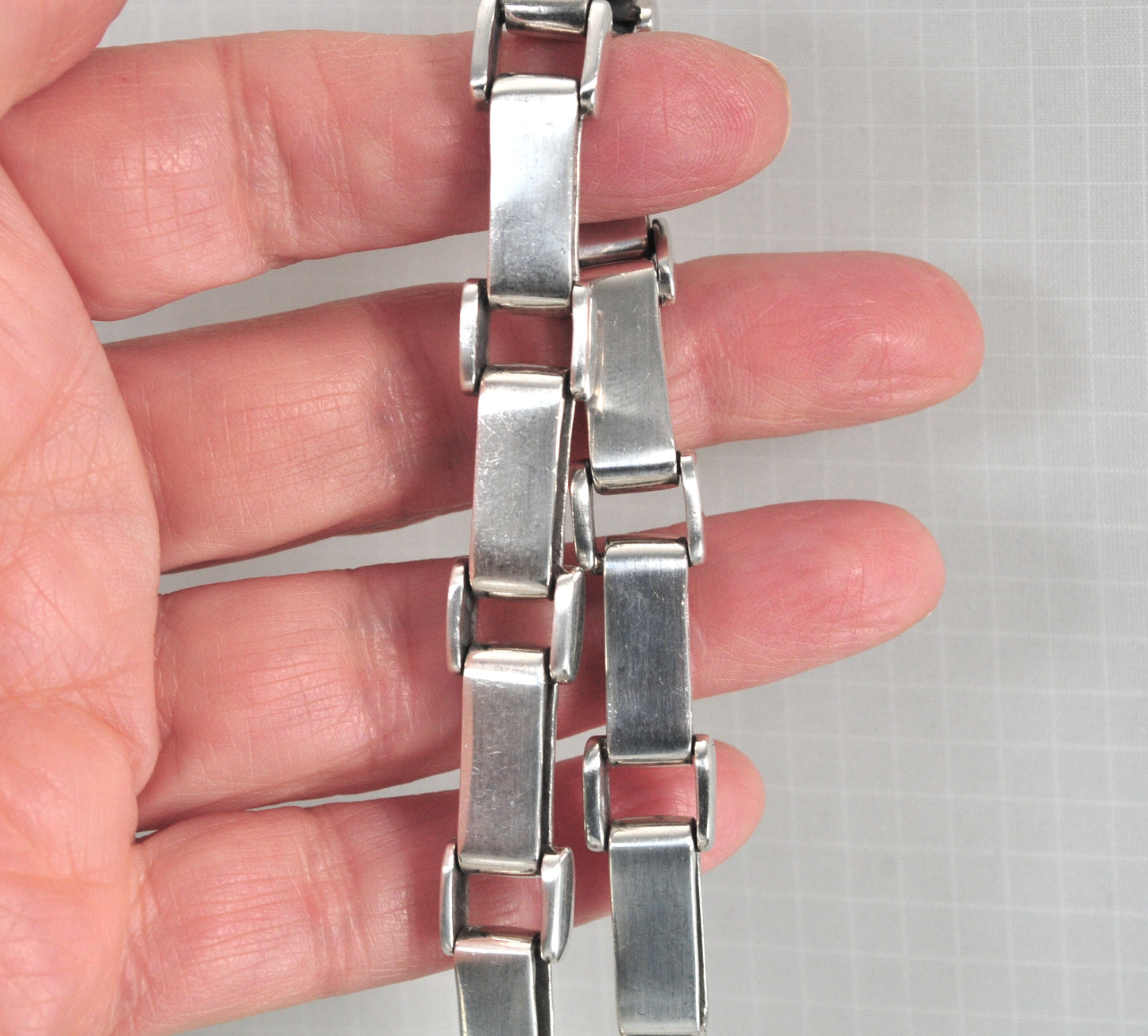 Heavy Sterling Silver Chain Bracelet