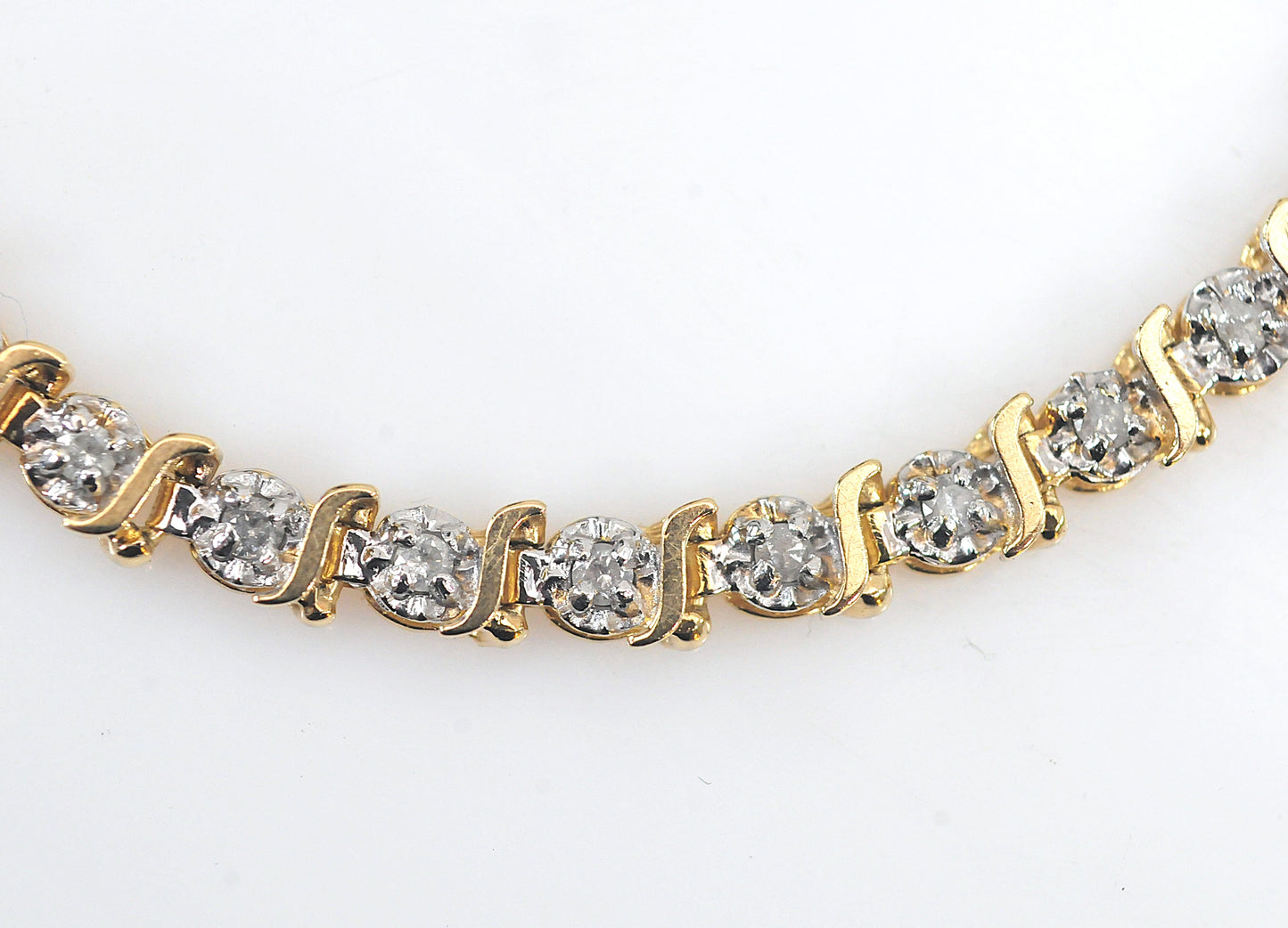 10K Gold Diamond Tennis Bracelet