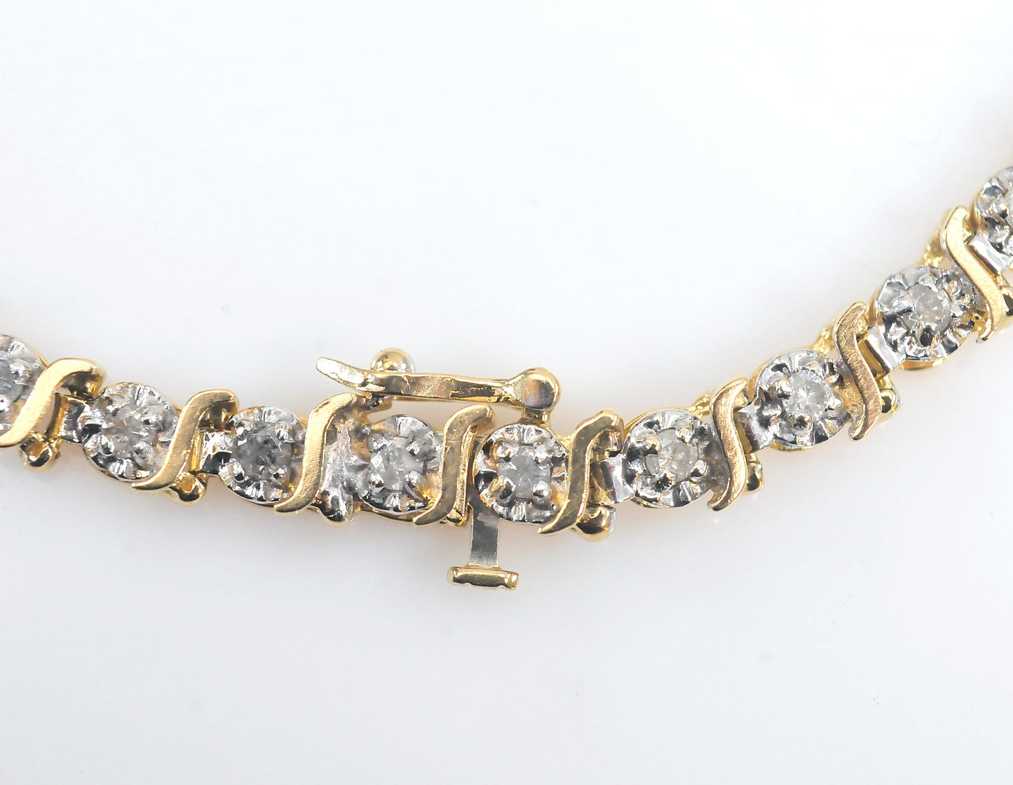 10K Gold Diamond Tennis Bracelet