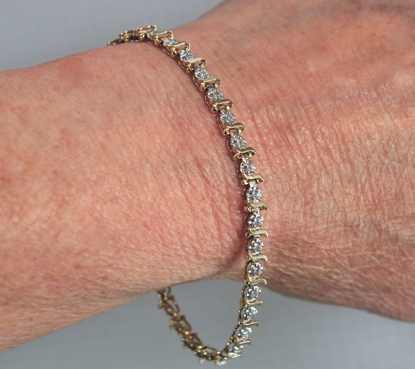 10K Gold Diamond Tennis Bracelet