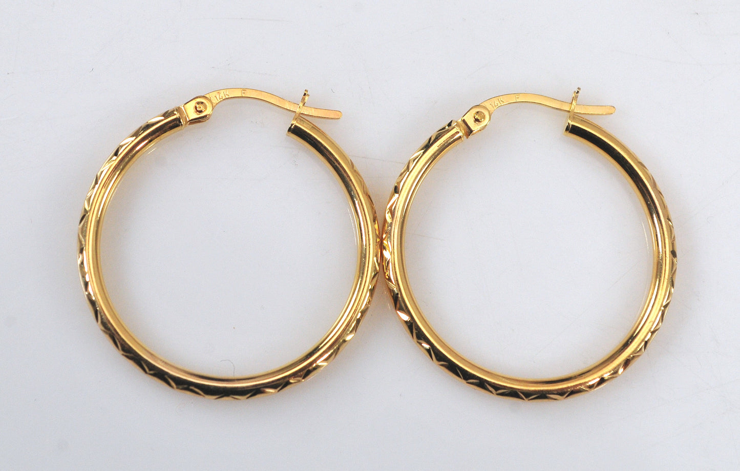 14K Gold Hoop Earrings