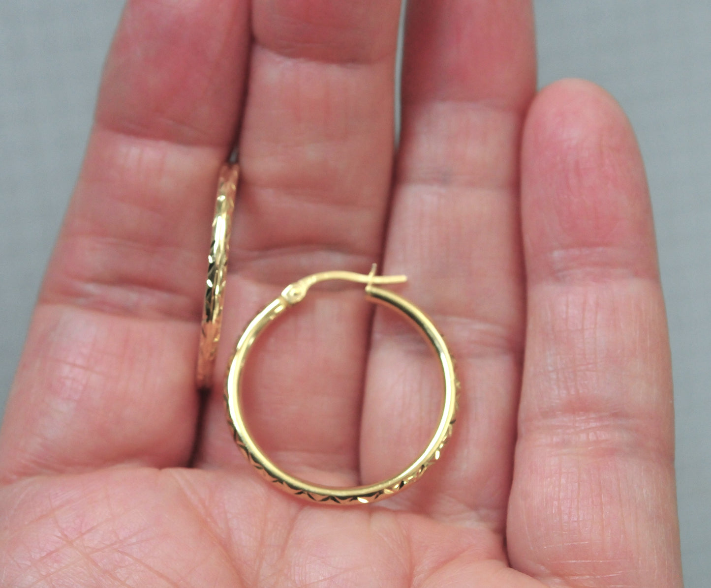 14K Gold Hoop Earrings