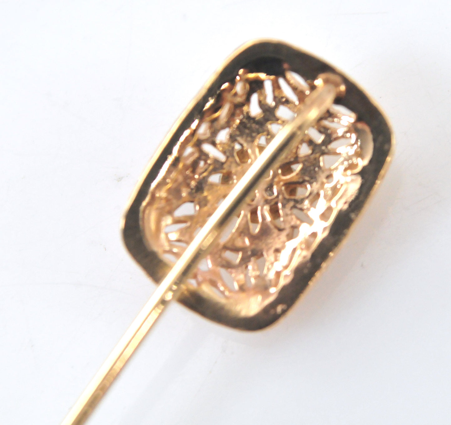 Antique 14K Gold Diamond Stick Pin