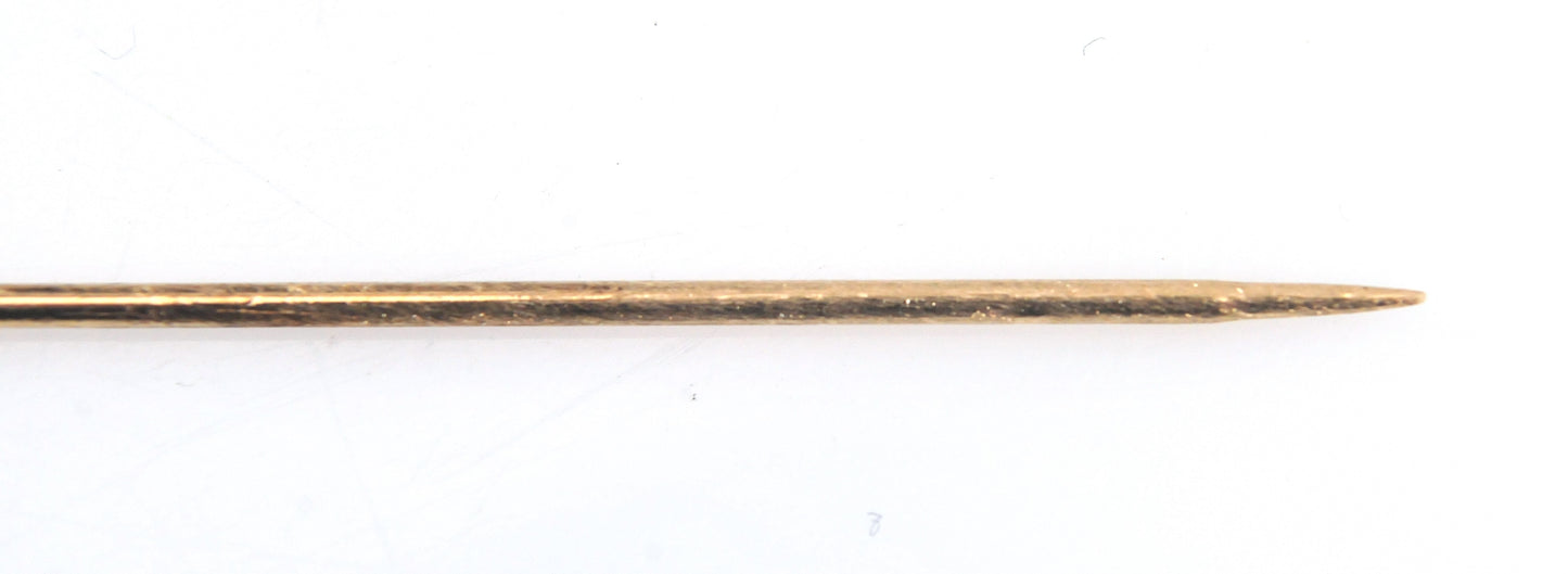 Antique 14K Gold Diamond Stick Pin
