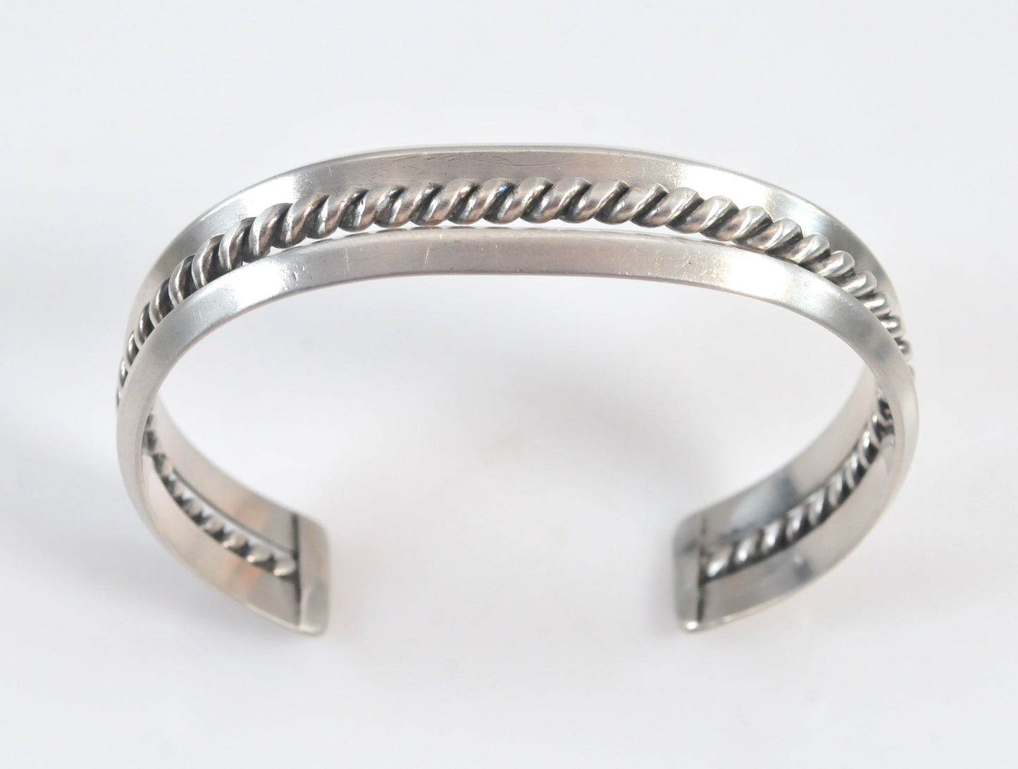 Vintage Native American Sterling Silver Cuff Bracelet