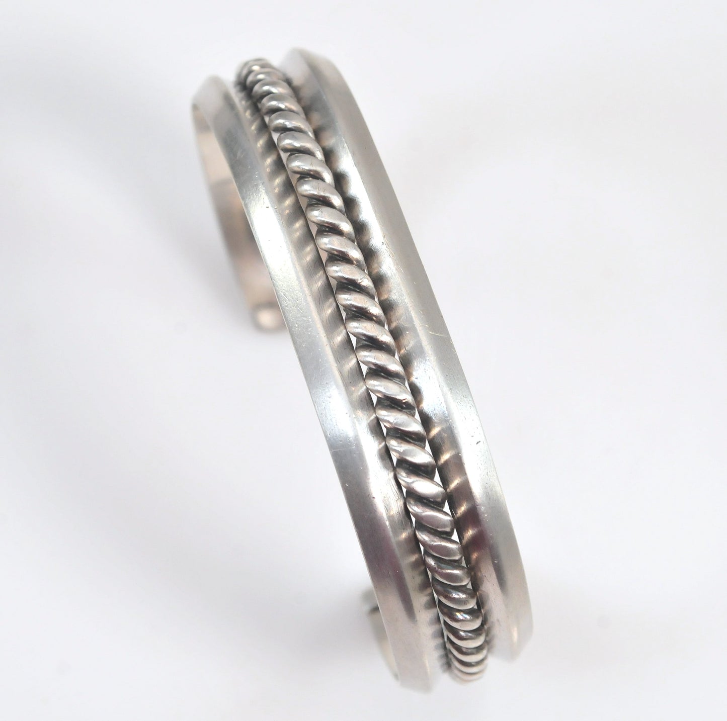 Vintage Native American Sterling Silver Cuff Bracelet