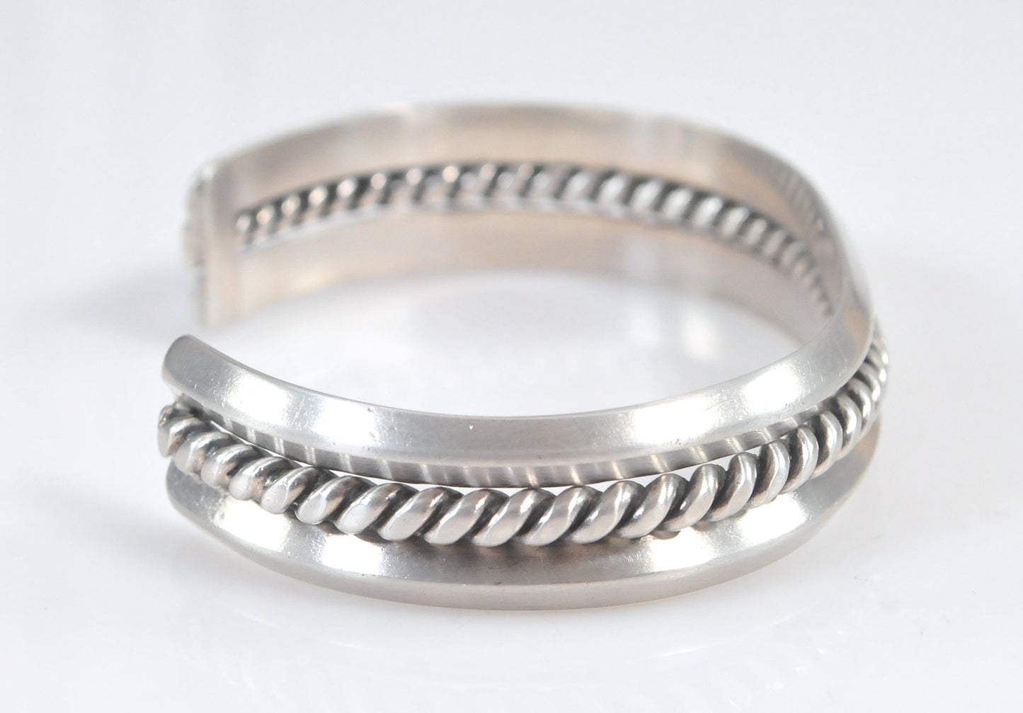 Vintage Native American Sterling Silver Cuff Bracelet